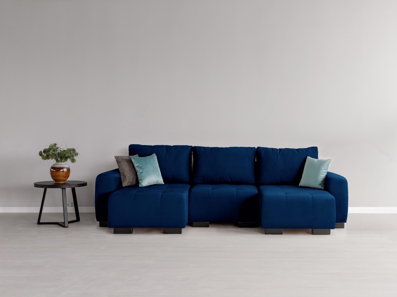 Canapea modulară KING 3 (700), cu lada depozitare, 2650x1170x720 mm, spațiu de dormit 2100x1600 mm.