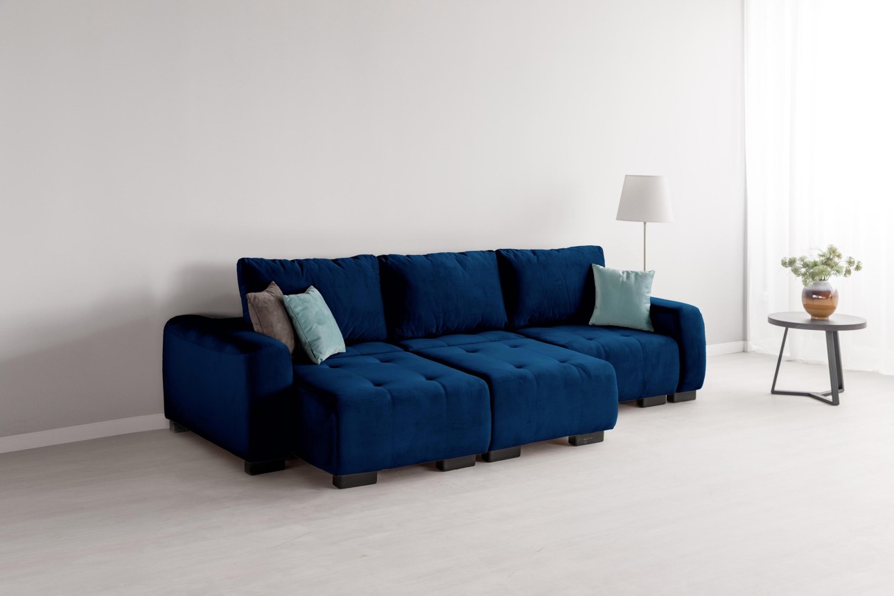 Canapea modulară KING 3 (700), cu lada depozitare, 2650x1170x720 mm, spațiu de dormit 2100x1600 mm.