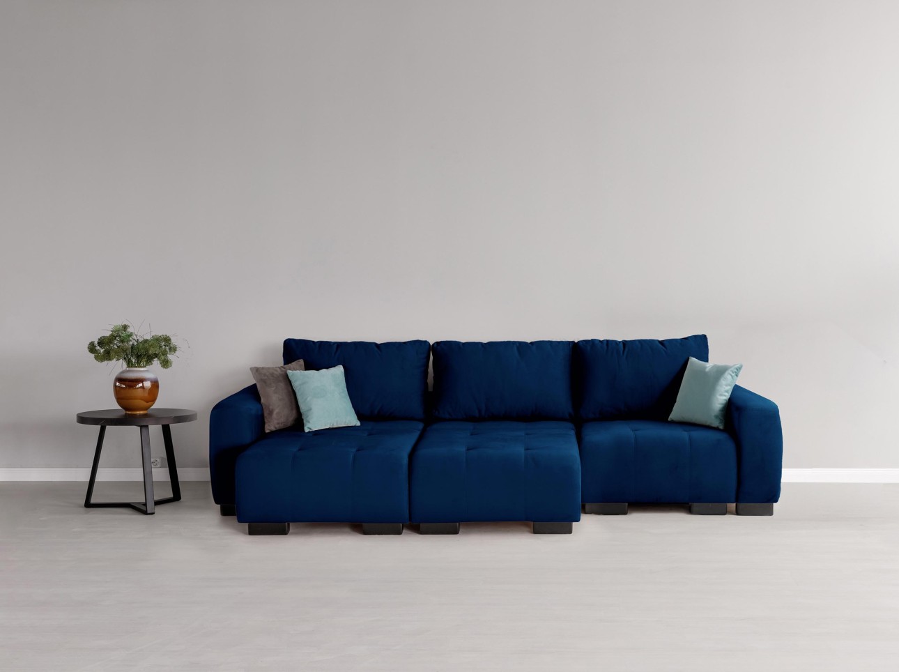 Canapea modulară KING 3 (700), cu lada depozitare, 2650x1170x720 mm, spațiu de dormit 2100x1600 mm.