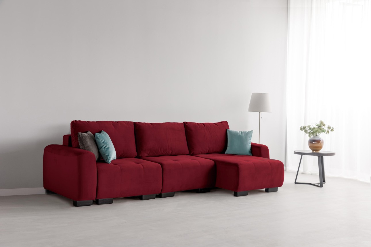 Canapea modulară KING 3 (700), cu lada depozitare, 2650x1170x720 mm, spațiu de dormit 2100x1600 mm.