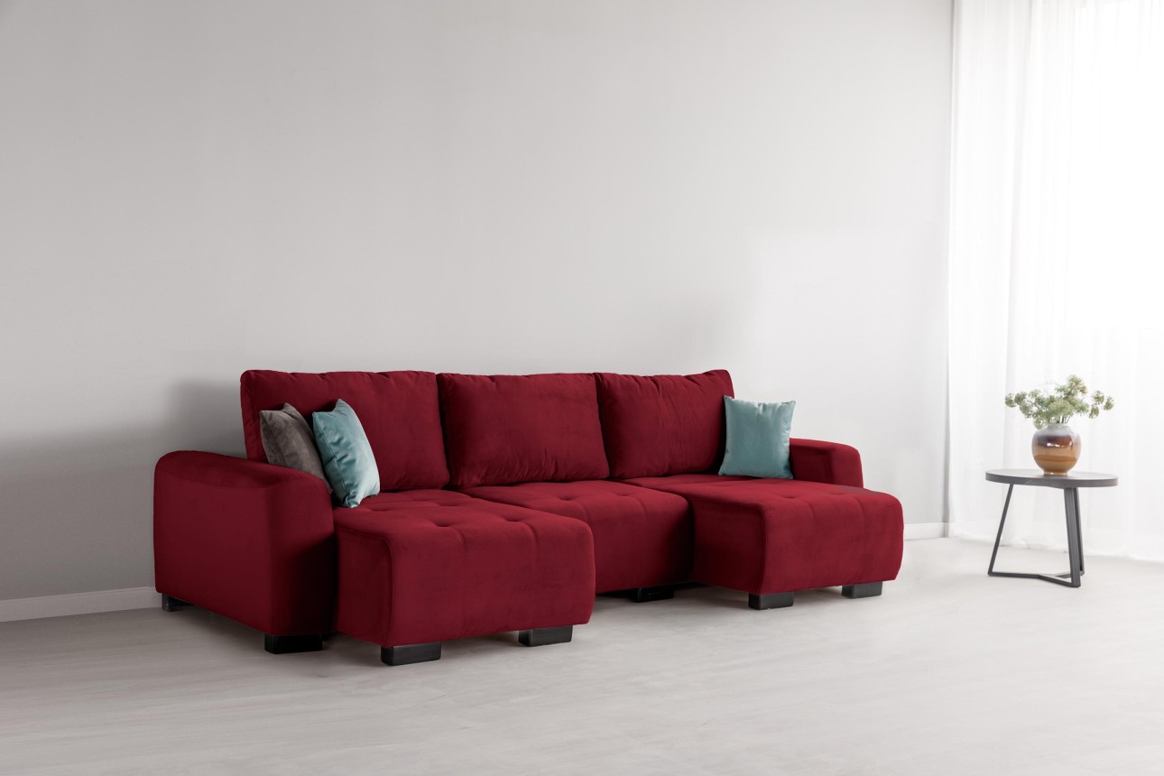 Canapea modulară KING 3 (700), cu lada depozitare, 2650x1170x720 mm, spațiu de dormit 2100x1600 mm.