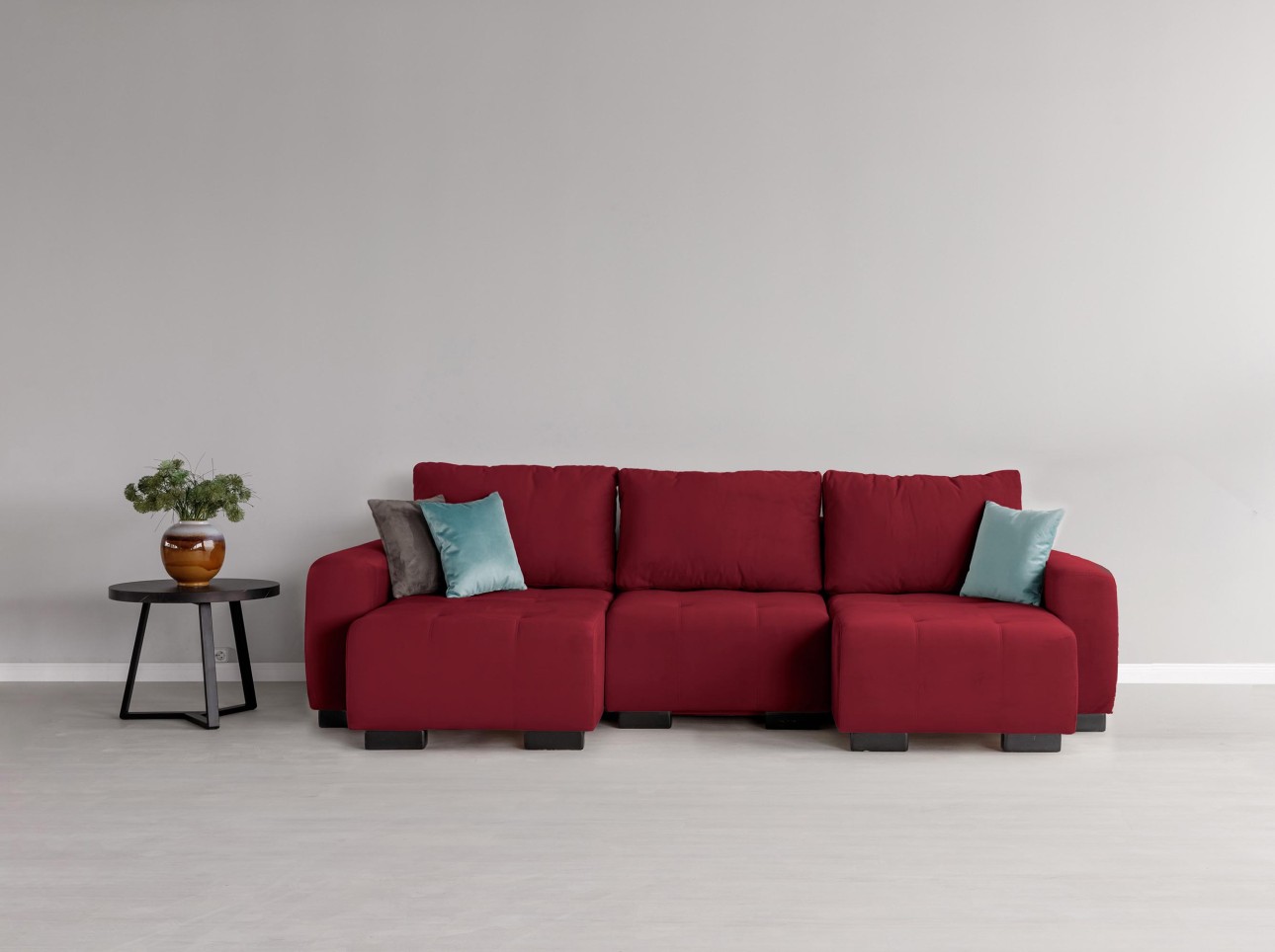 Canapea modulară KING 3 (700), cu lada depozitare, 2650x1170x720 mm, spațiu de dormit 2100x1600 mm.