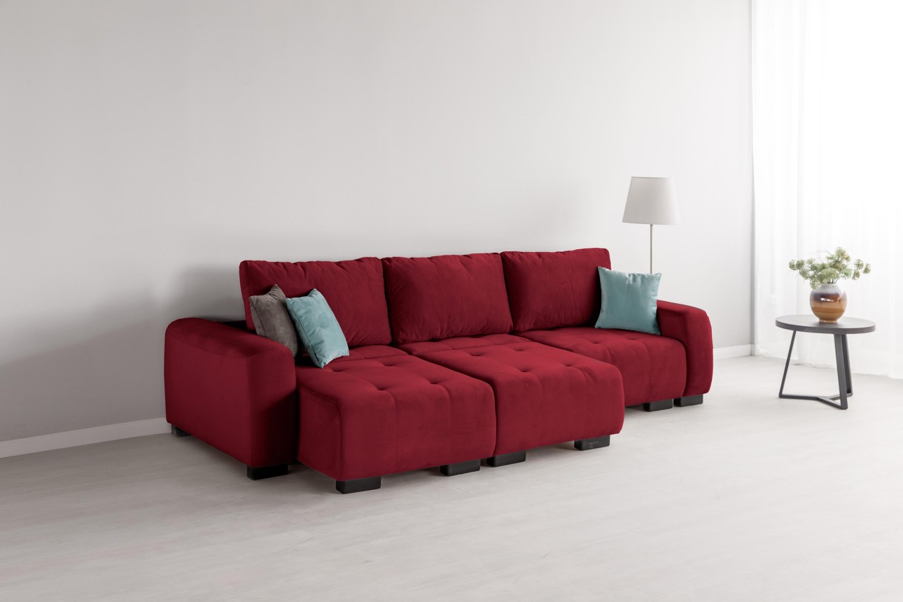 Canapea modulară KING 3 (700), cu lada depozitare, 2650x1170x720 mm, spațiu de dormit 2100x1600 mm.