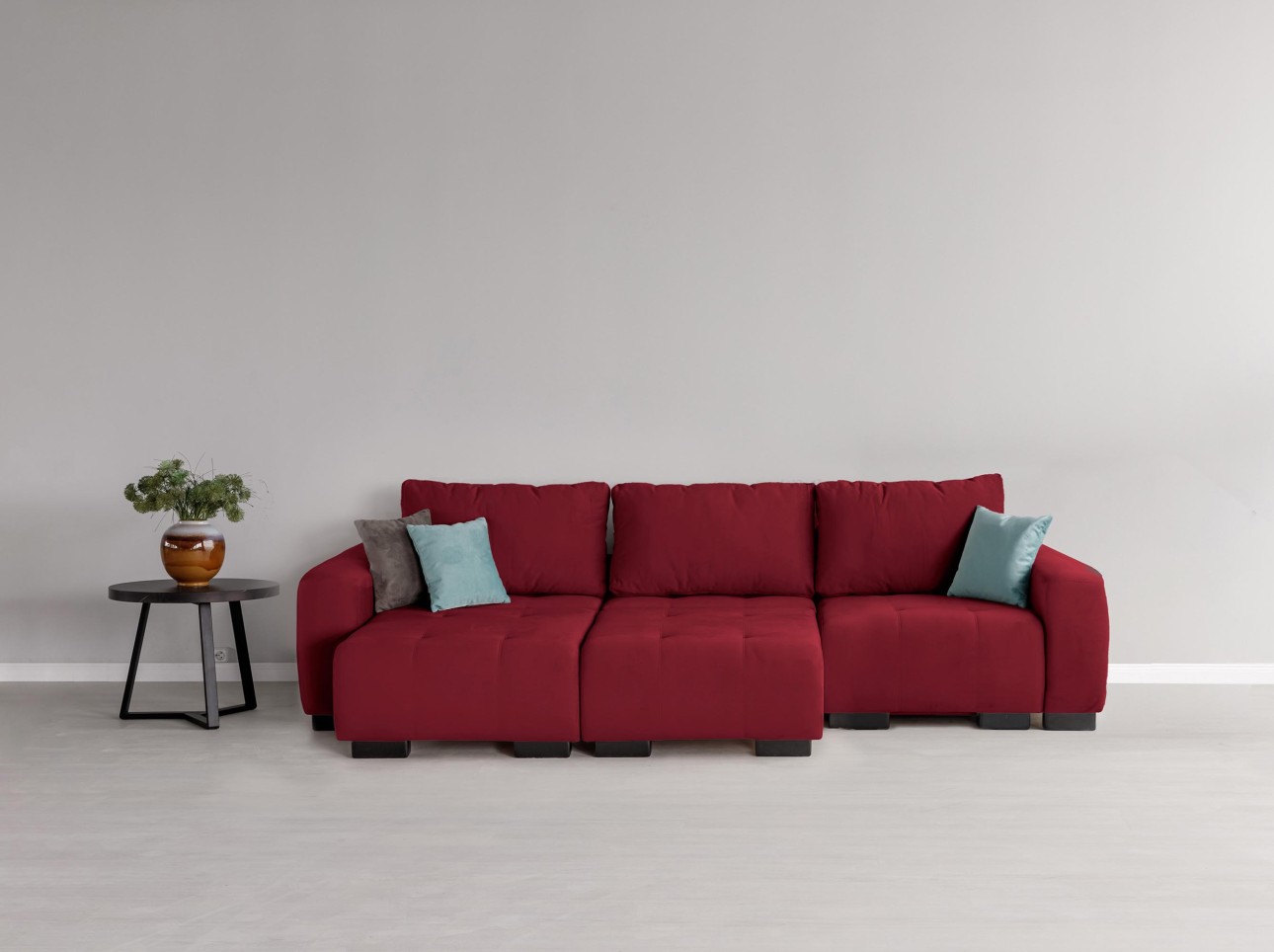 Canapea modulară KING 3 (700), cu lada depozitare, 2650x1170x720 mm, spațiu de dormit 2100x1600 mm.