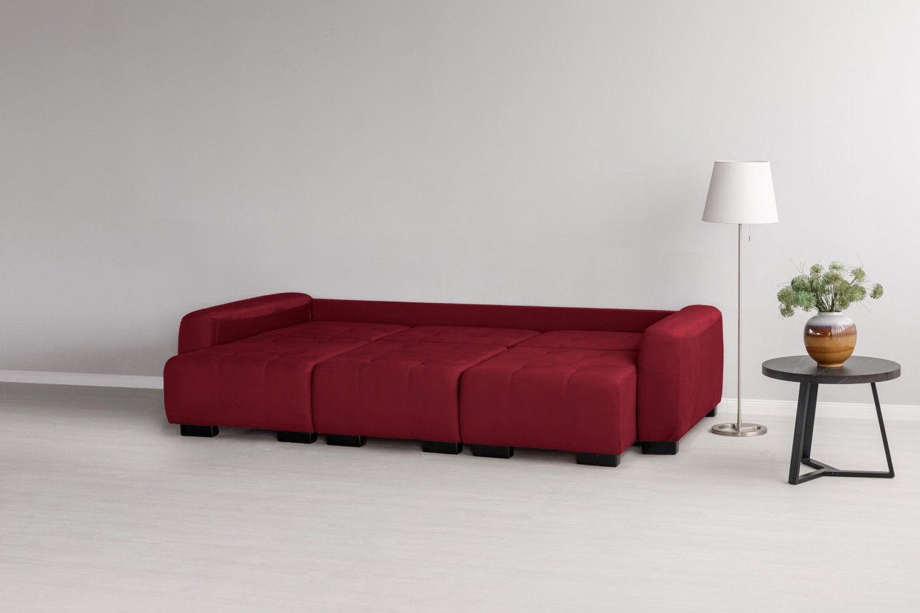 Canapea modulară KING 3 (700), cu lada depozitare, 2650x1170x720 mm, spațiu de dormit 2100x1600 mm.