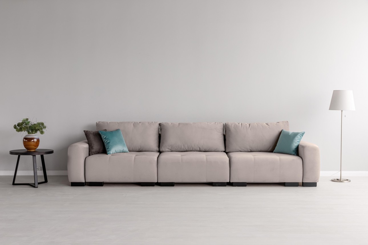 Canapea modulară KING 3 (1000), cu lada depozitare, 3570x1200x750 mm, spațiu de dormit 3050x1600 mm.