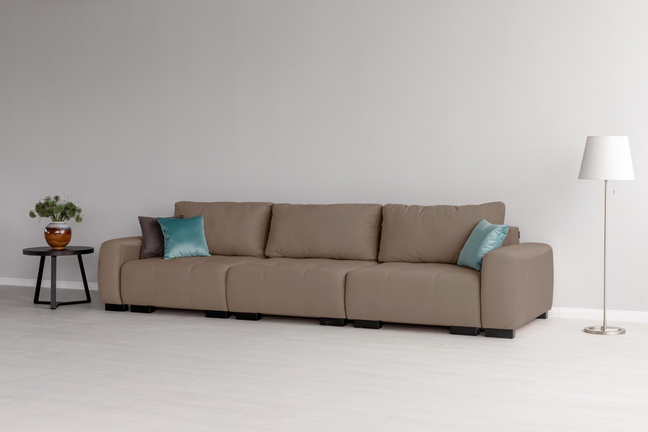 Canapea modulară KING 3 (1000), cu lada depozitare, 3570x1200x750 mm, spațiu de dormit 3050x1600 mm.