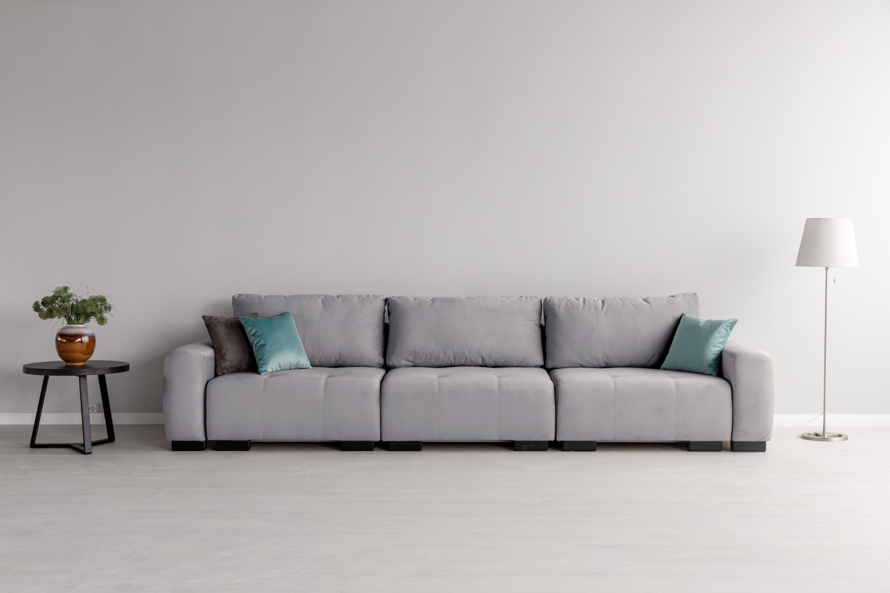 Canapea modulară KING 3 (1000), cu lada depozitare, 3570x1200x750 mm, spațiu de dormit 3050x1600 mm.