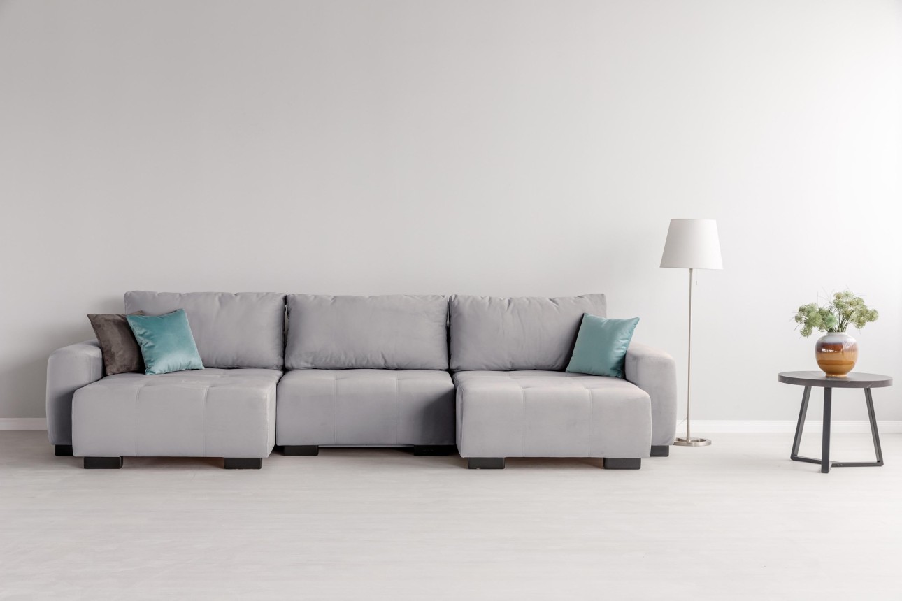Canapea modulară KING 3 (1000), cu lada depozitare, 3570x1200x750 mm, spațiu de dormit 3050x1600 mm.
