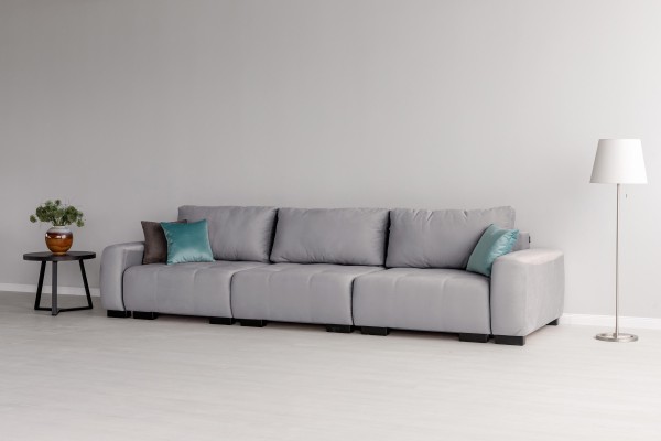 Canapea modulară KING 3 (1000), cu lada depozitare, 3570x1200x750 mm, spațiu de dormit 3050x1600 mm.