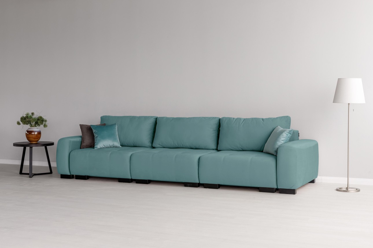 Canapea modulară KING 3 (1000), cu lada depozitare, 3570x1200x750 mm, spațiu de dormit 3050x1600 mm.