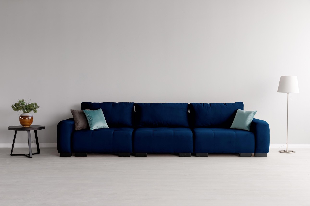 Canapea modulară KING 3 (1000), cu lada depozitare, 3570x1200x750 mm, spațiu de dormit 3050x1600 mm.