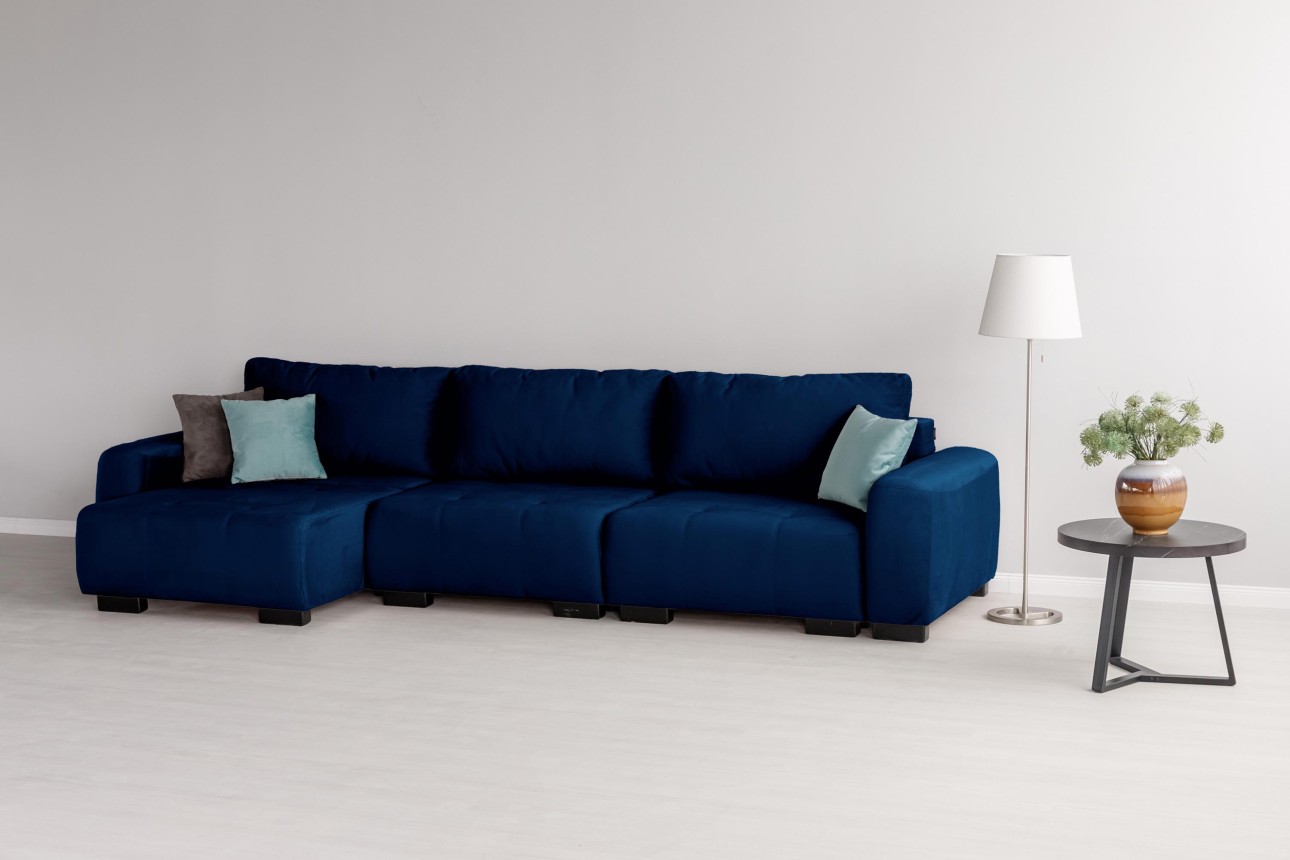 Canapea modulară KING 3 (1000), cu lada depozitare, 3570x1200x750 mm, spațiu de dormit 3050x1600 mm.