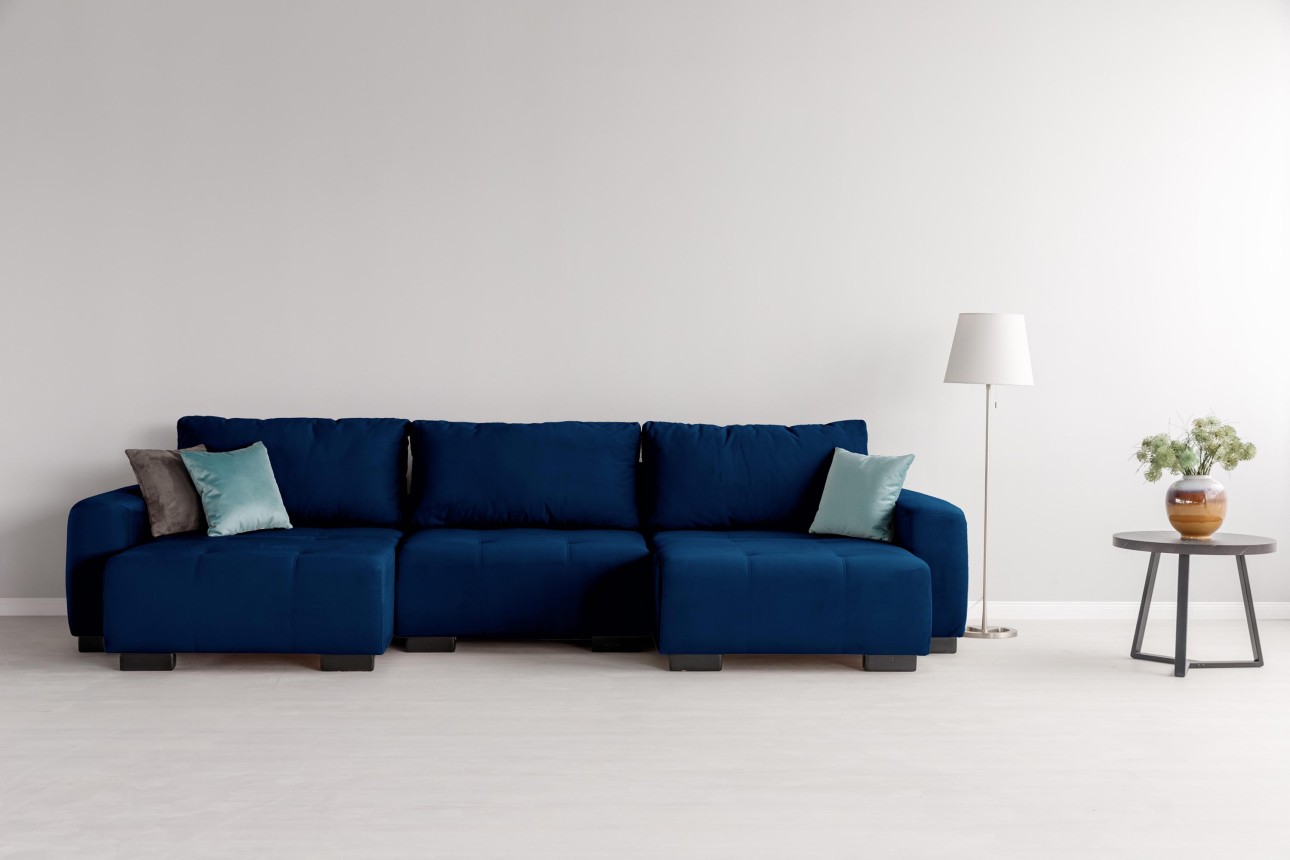 Canapea modulară KING 3 (1000), cu lada depozitare, 3570x1200x750 mm, spațiu de dormit 3050x1600 mm.