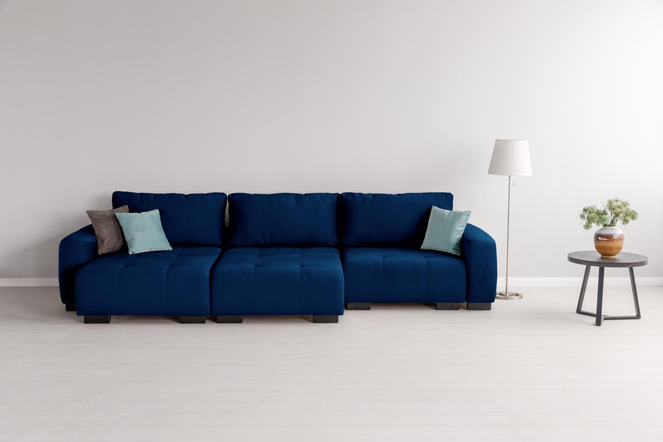 Canapea modulară KING 3 (1000), cu lada depozitare, 3570x1200x750 mm, spațiu de dormit 3050x1600 mm.