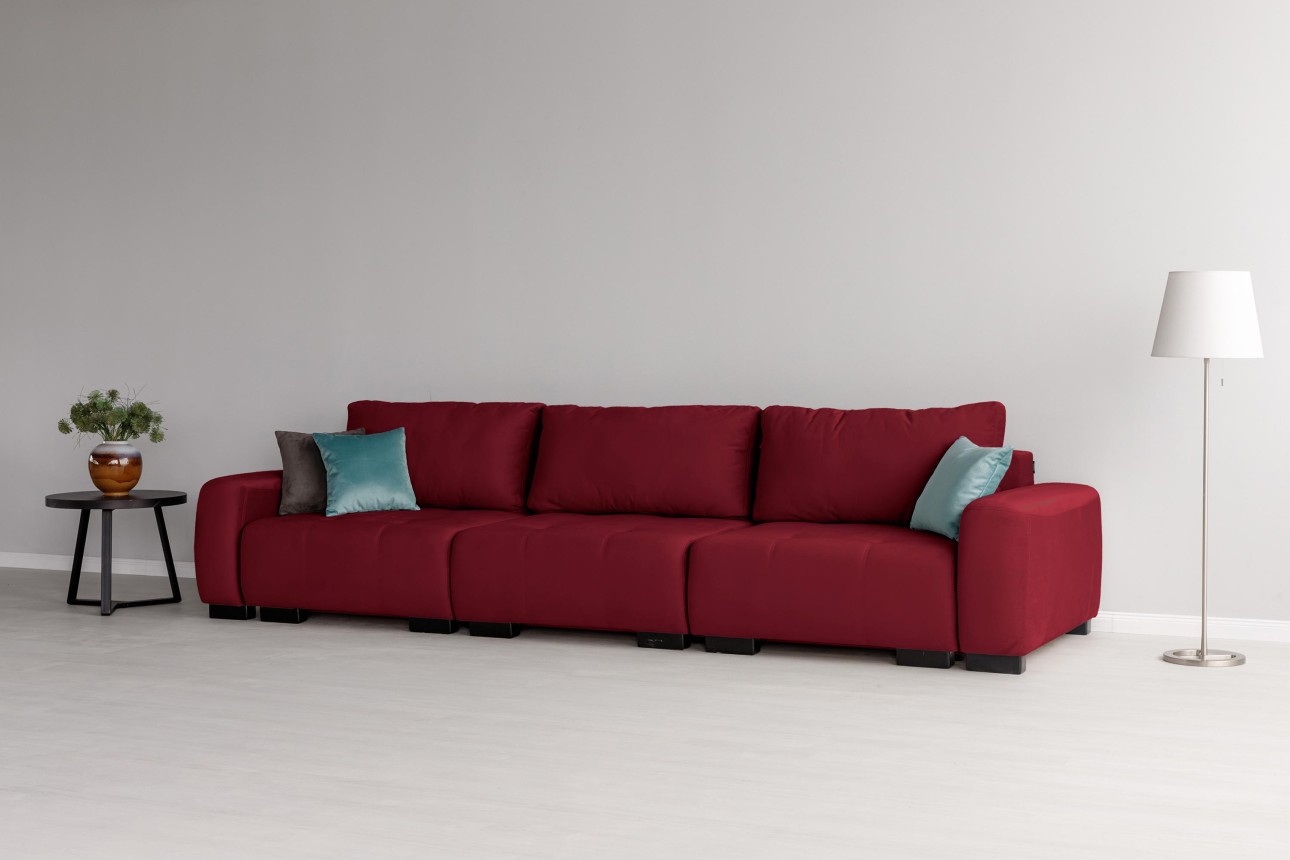 Canapea modulară KING 3 (1000), cu lada depozitare, 3570x1200x750 mm, spațiu de dormit 3050x1600 mm.