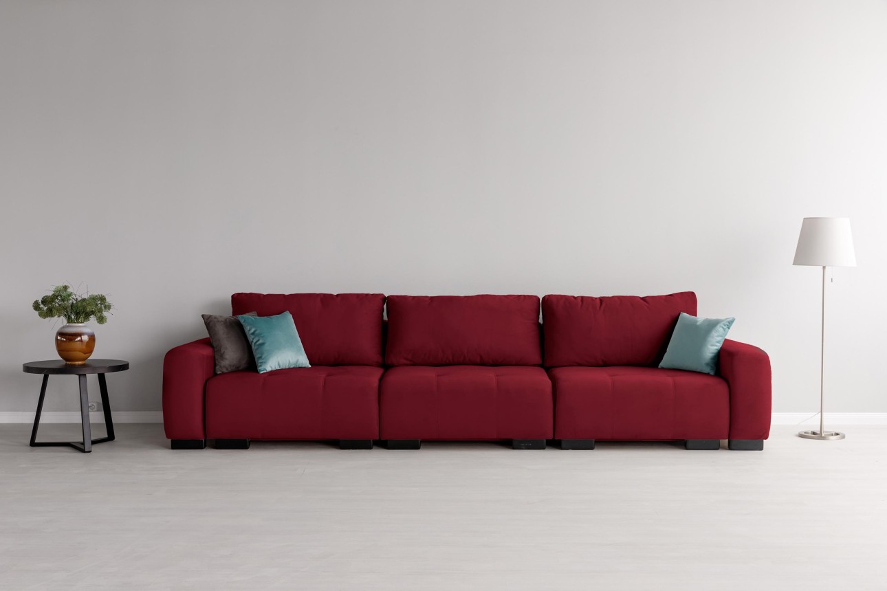 Canapea modulară KING 3 (1000), cu lada depozitare, 3570x1200x750 mm, spațiu de dormit 3050x1600 mm.