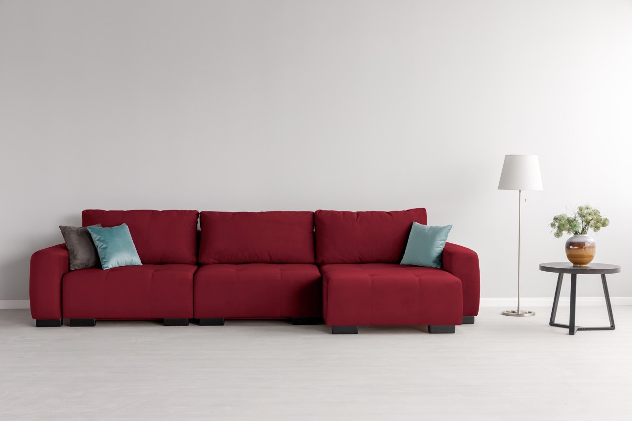 Canapea modulară KING 3 (1000), cu lada depozitare, 3570x1200x750 mm, spațiu de dormit 3050x1600 mm.