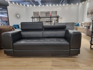 Canapea extensibilă BUTLER 1600, tetiere reglabile, 2360x1120x780 mm, spațiu de dormit 1780x1930 mm.