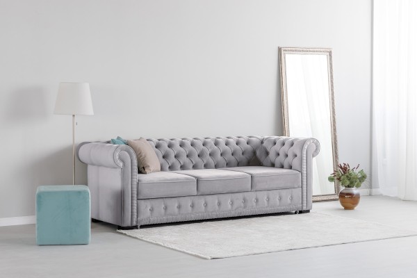 Canapea extensibilă PRINCESS 3, 3 locuri, 2470x980x 810, spațiu de dormit 1950x1330 mm.