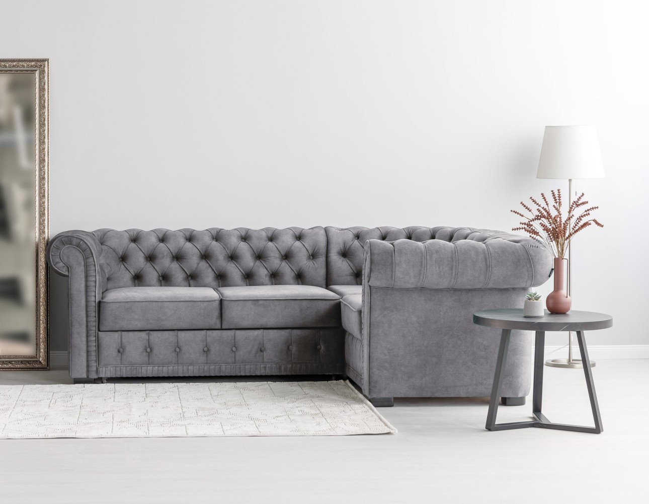 Colțar extensibil PRINCESS 2, 2530x1800x810 mm, spațiu de dormit 1950x1300 mm.