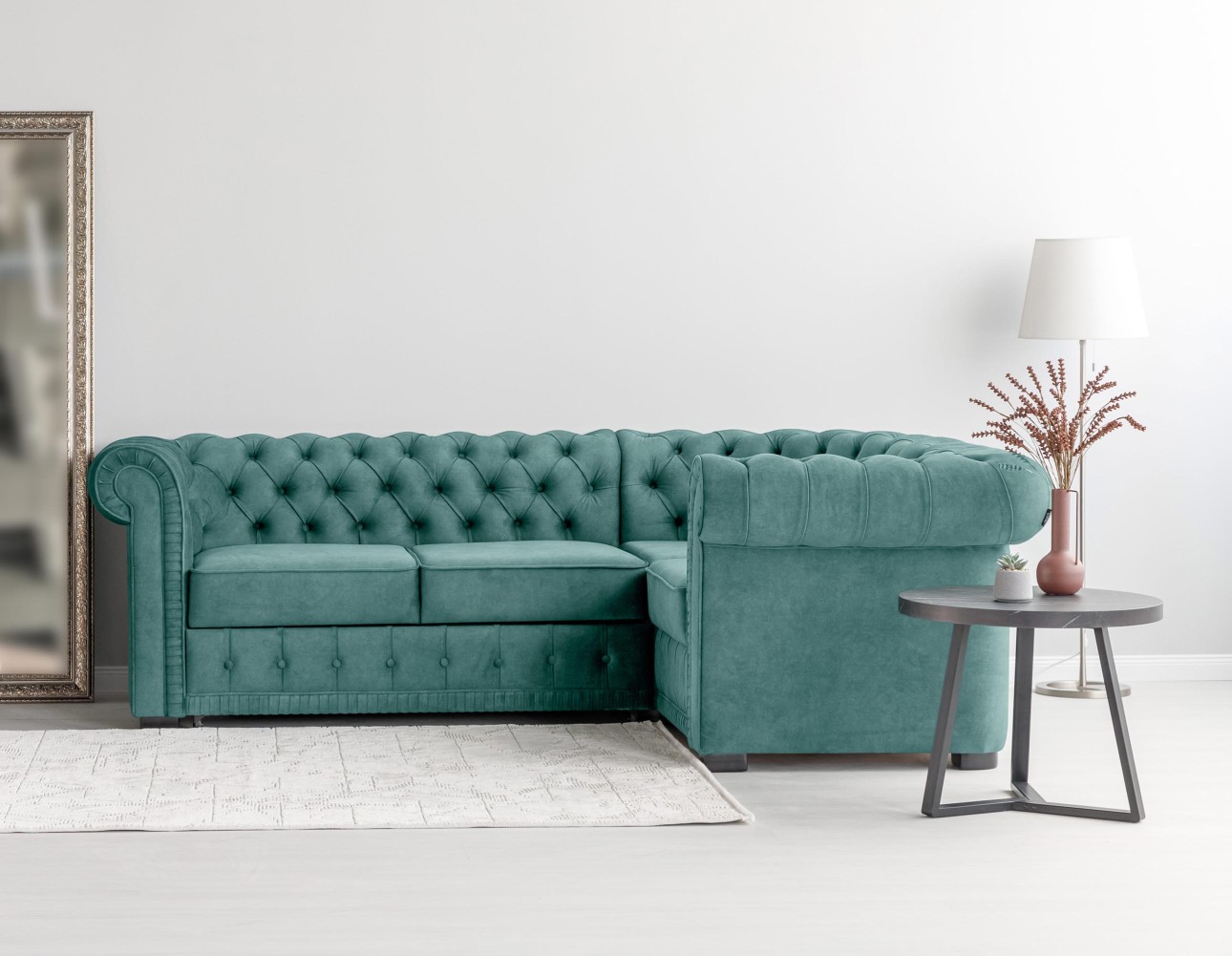 Colțar extensibil PRINCESS 2, 2530x1800x810 mm, spațiu de dormit 1950x1300 mm.