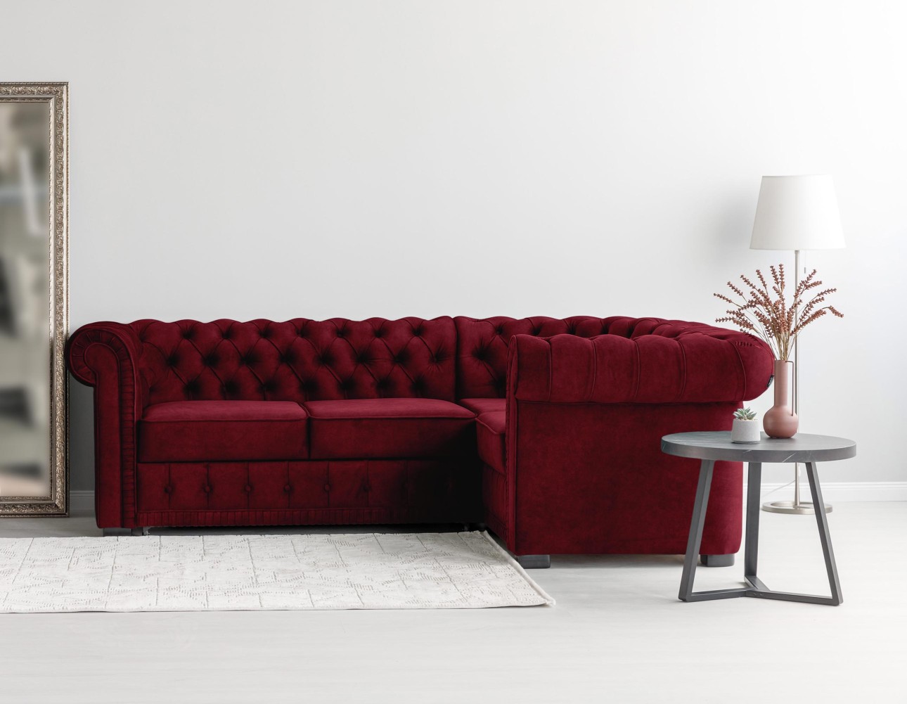 Colțar extensibil PRINCESS 2, 2530x1800x810 mm, spațiu de dormit 1950x1300 mm.