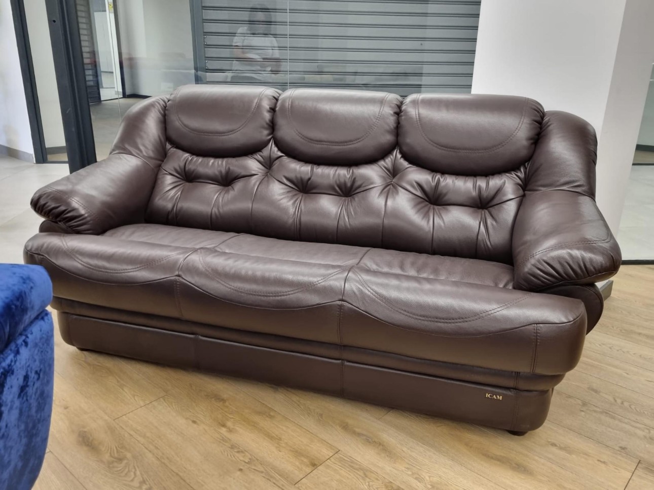 Canapea extensibilă Mercédes 3, 3 locuri, 2100x1000x950 mm, spațiu de dormit 1400x1900 mm.
