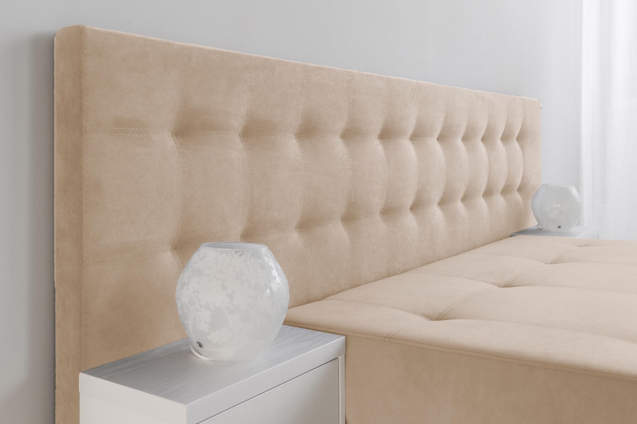Canapea extensibilă MADRID, cu ladă de depozitare, noptiere integrate, mecanism de extindere „foarfece”, 2350x1050x1000 mm, spațiu de dormit 1550x2050 mm.