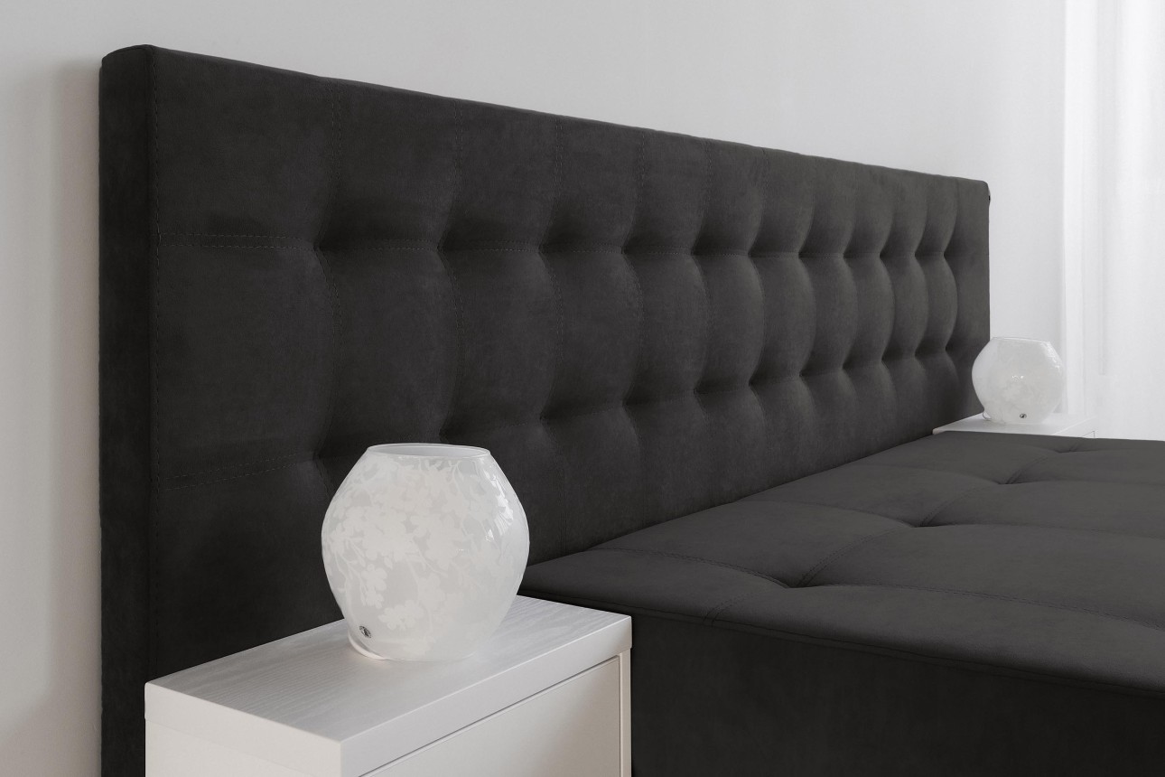 Canapea extensibilă MADRID, cu ladă de depozitare, noptiere integrate, mecanism de extindere „foarfece”, 2350x1050x1000 mm, spațiu de dormit 1550x2050 mm.