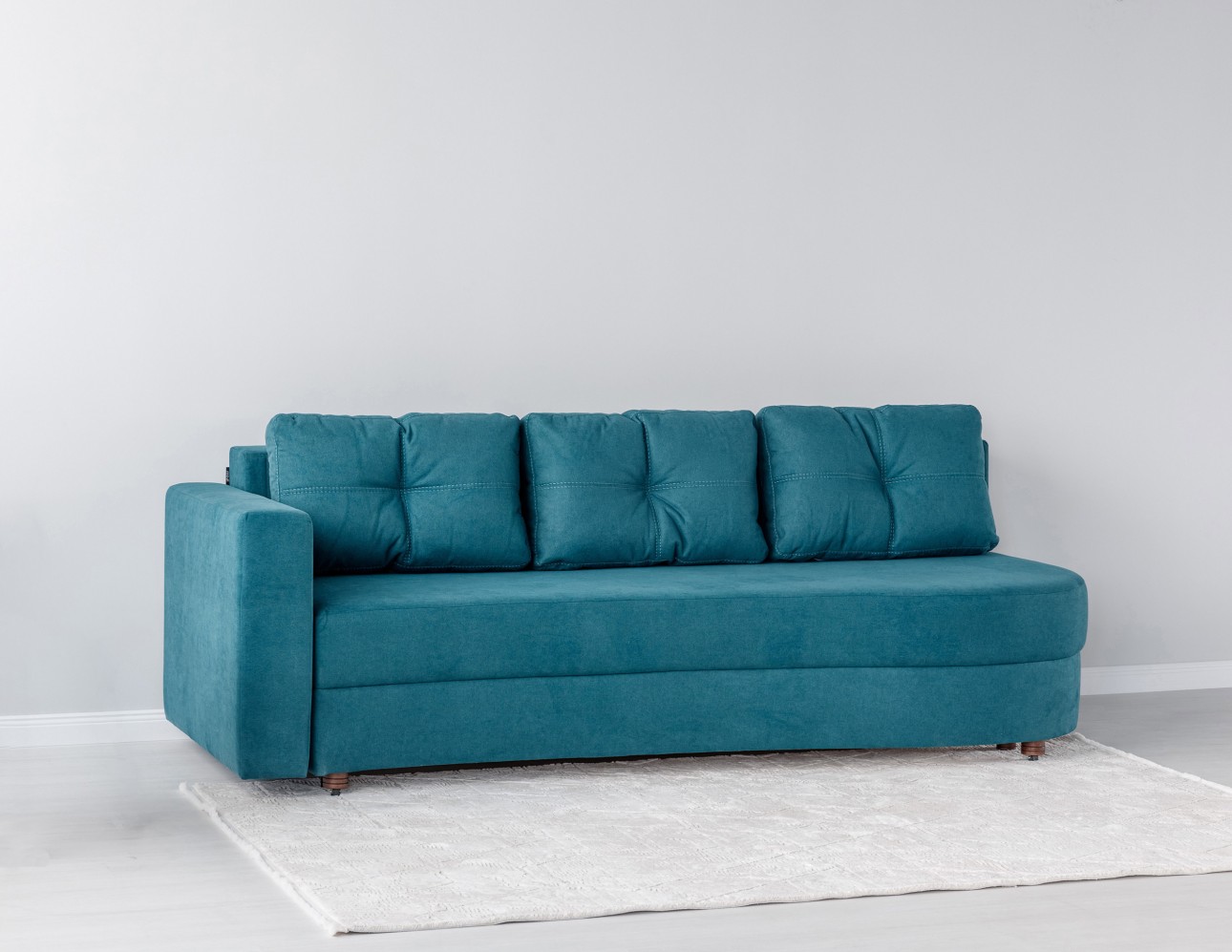 Canapea extensibilă GRACE (cotieră stânga), cu ladă de depozitare, 2300x1000x770 mm, spațiu de dormit 2100x1500 mm.