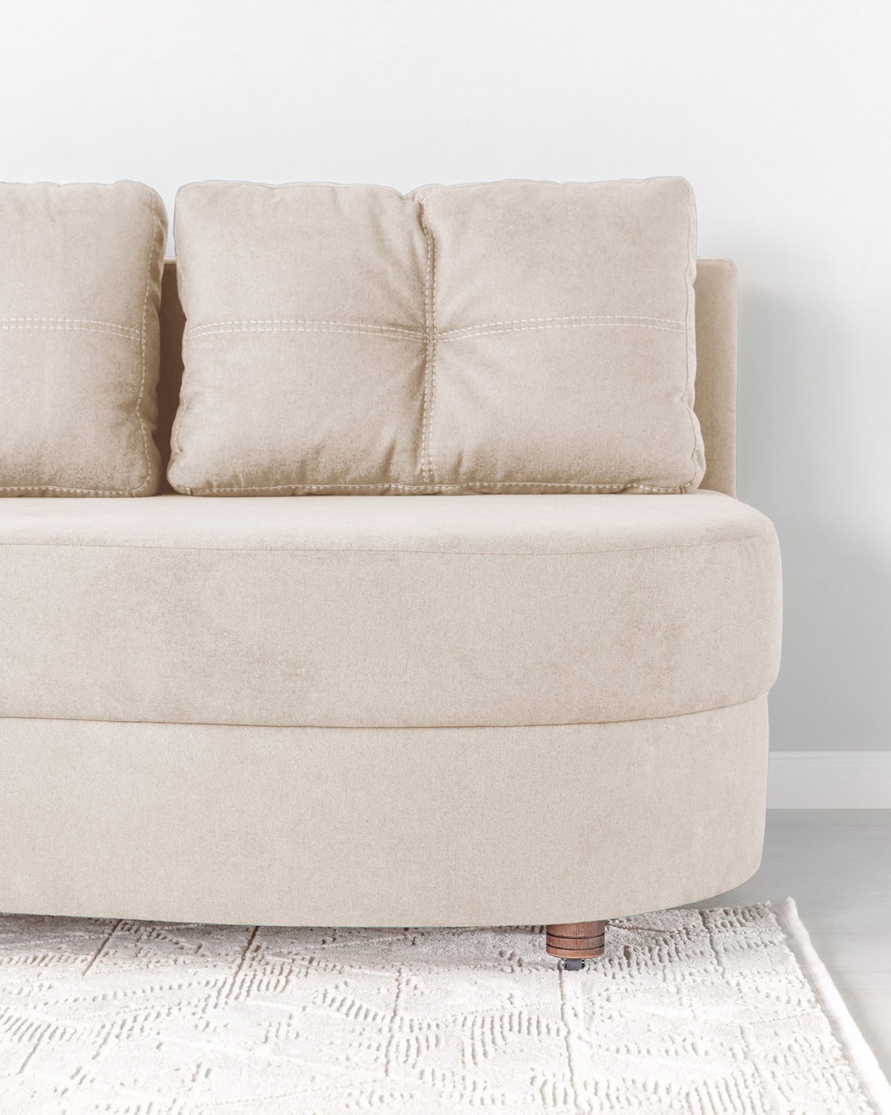 Canapea extensibilă GRACE (cotieră stânga), cu ladă de depozitare, 2300x1000x770 mm, spațiu de dormit 2100x1500 mm.