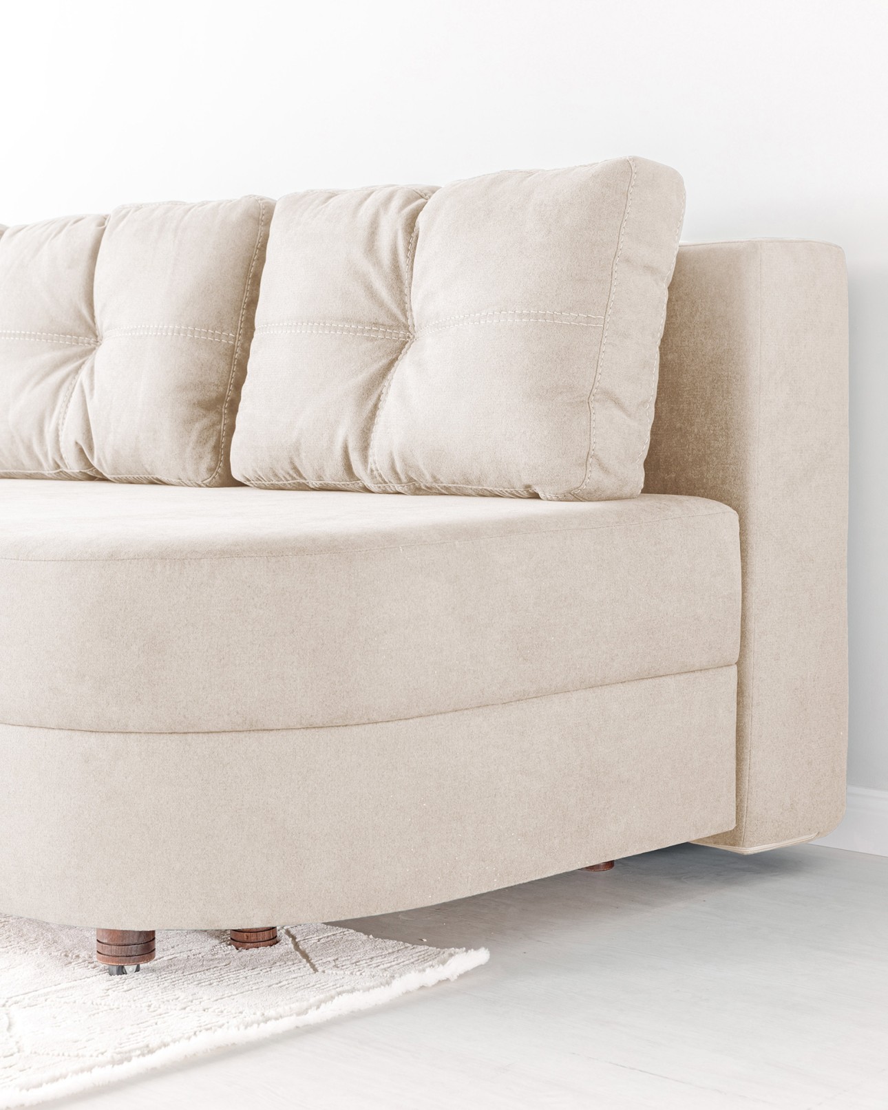 Canapea extensibilă GRACE (cotieră stânga), cu ladă de depozitare, 2300x1000x770 mm, spațiu de dormit 2100x1500 mm.