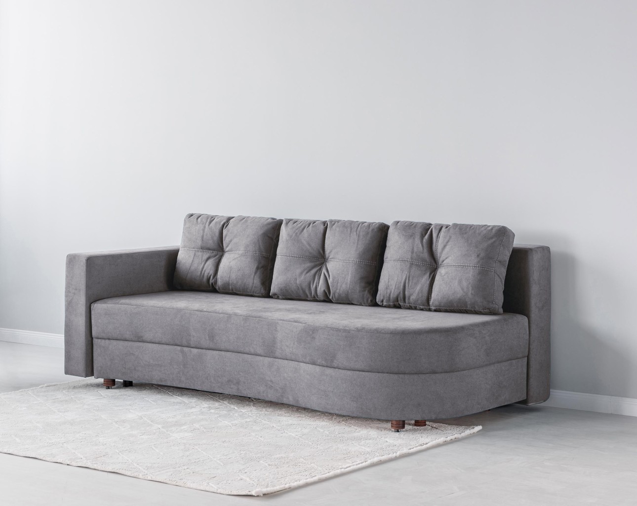 Canapea extensibilă GRACE (cotieră stânga), cu ladă de depozitare, 2300x1000x770 mm, spațiu de dormit 2100x1500 mm.