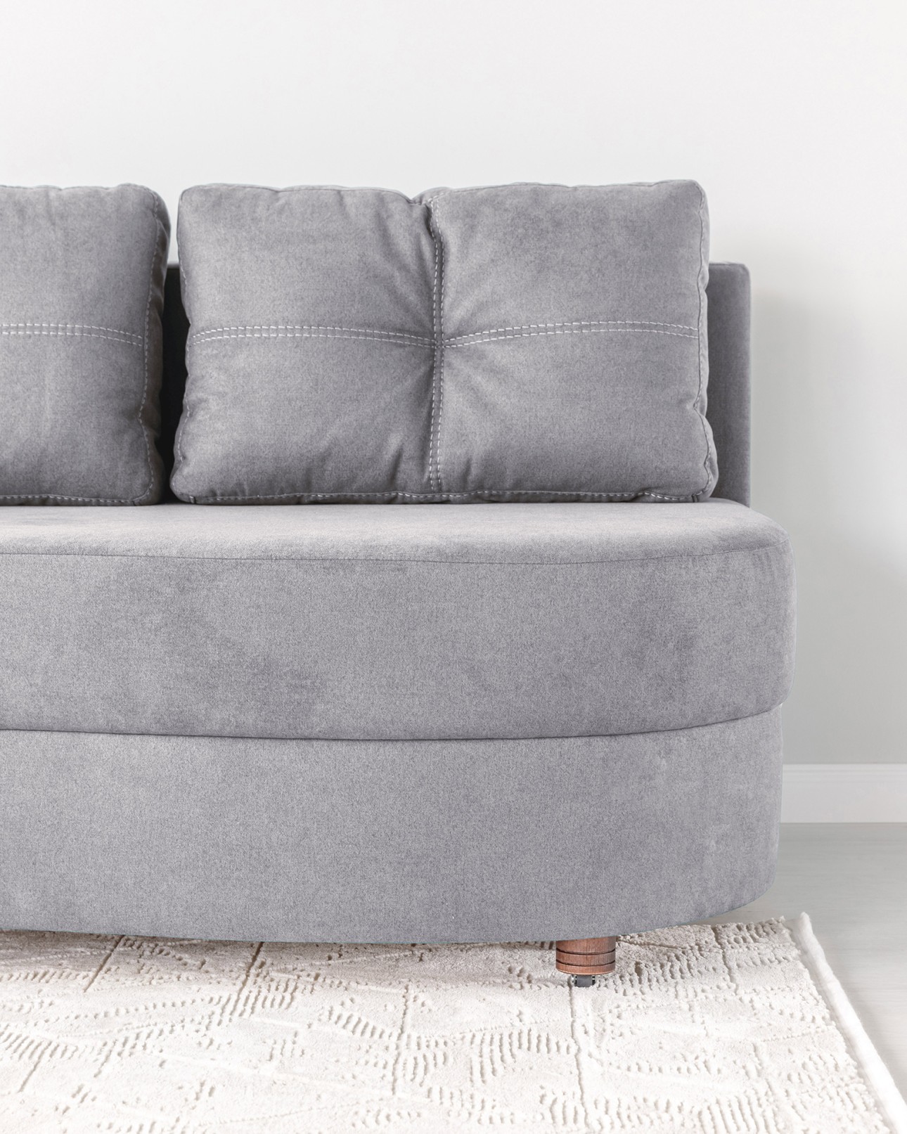 Canapea extensibilă GRACE (cotieră stânga), cu ladă de depozitare, 2300x1000x770 mm, spațiu de dormit 2100x1500 mm.