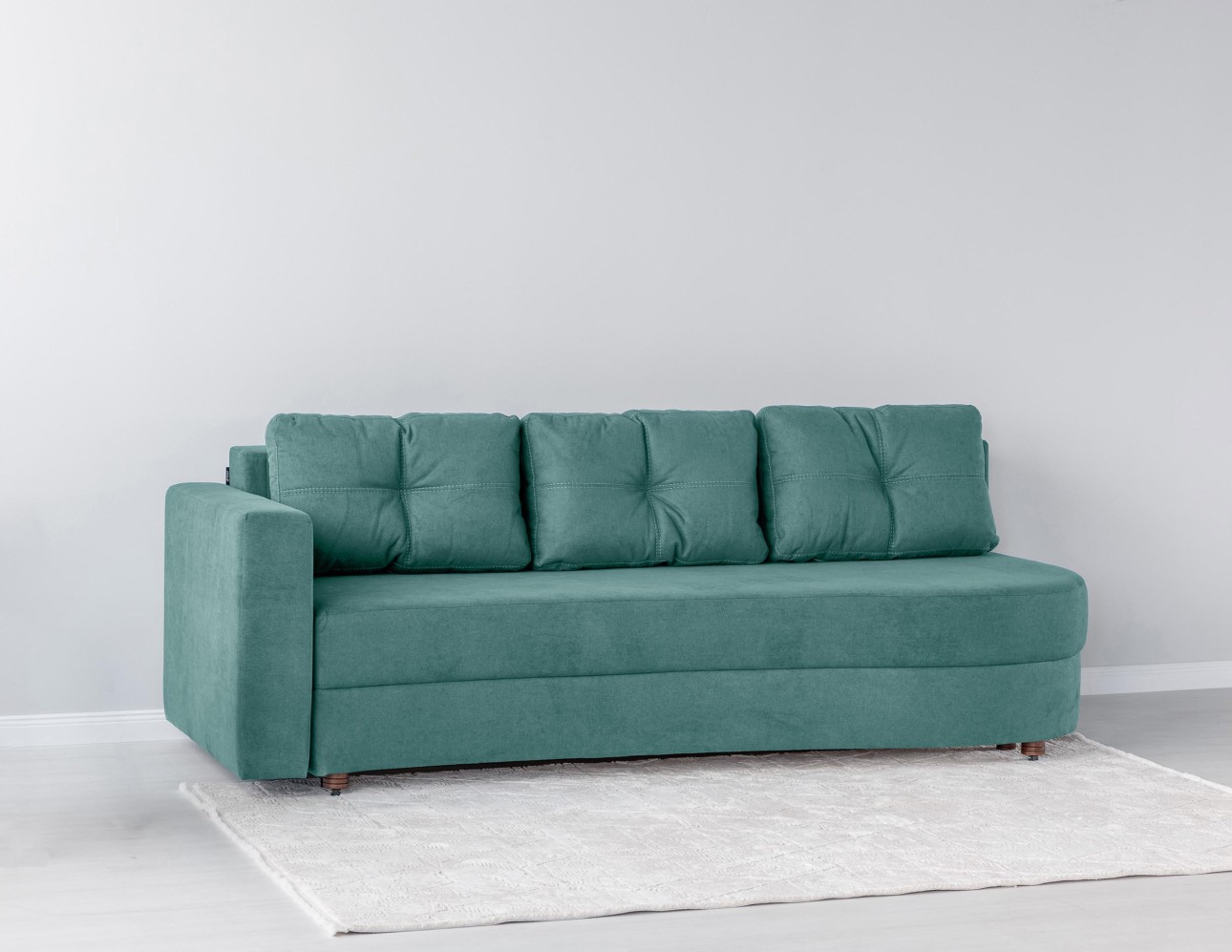 Canapea extensibilă GRACE (cotieră stânga), cu ladă de depozitare, 2300x1000x770 mm, spațiu de dormit 2100x1500 mm.