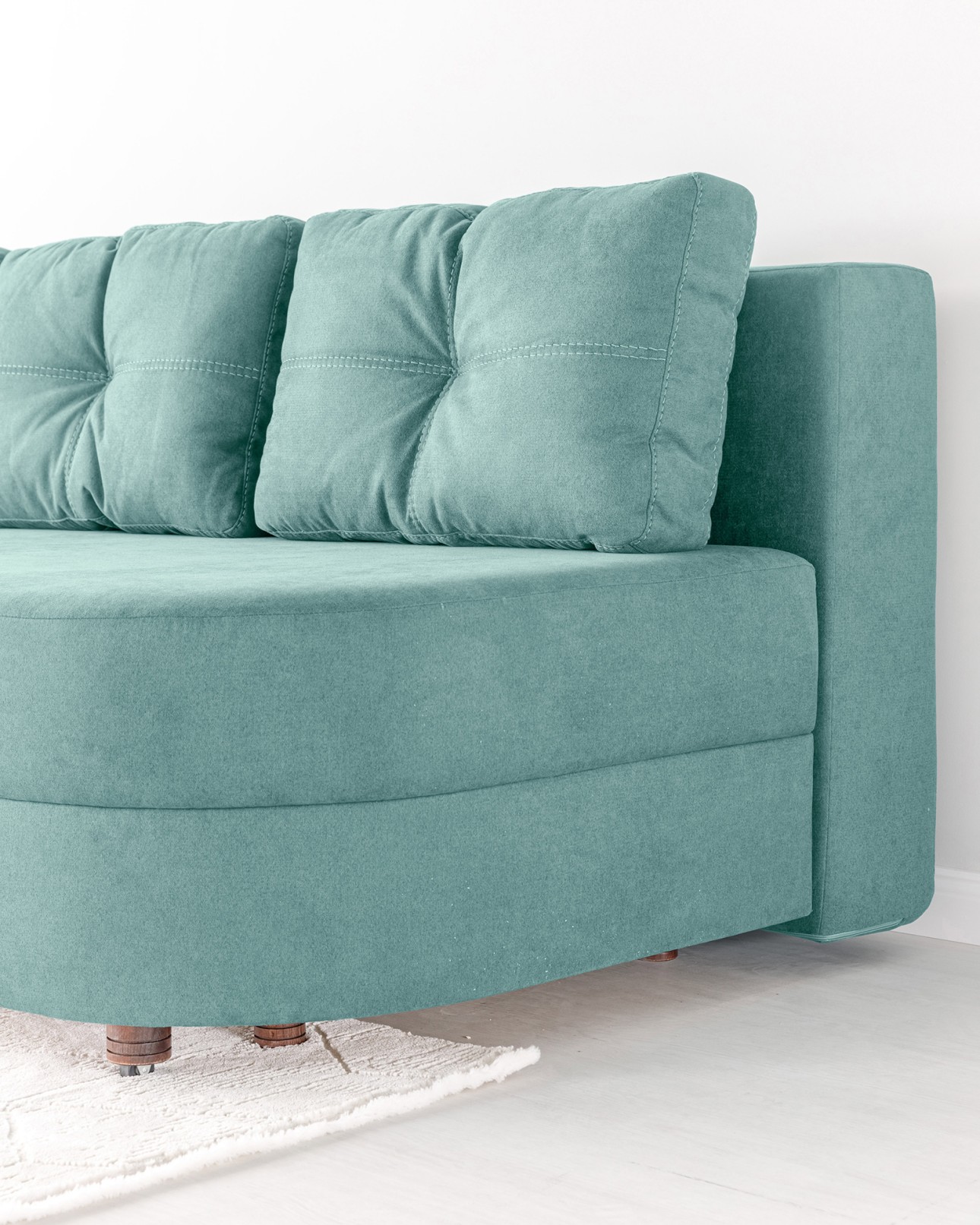 Canapea extensibilă GRACE (cotieră stânga), cu ladă de depozitare, 2300x1000x770 mm, spațiu de dormit 2100x1500 mm.