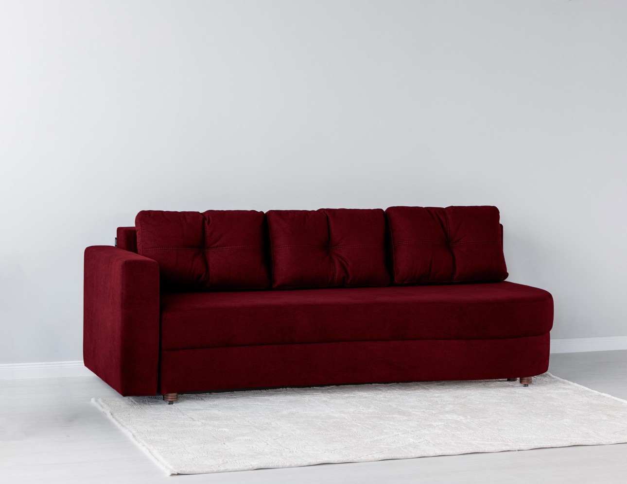 Canapea extensibilă GRACE (cotieră stânga), cu ladă de depozitare, 2300x1000x770 mm, spațiu de dormit 2100x1500 mm.