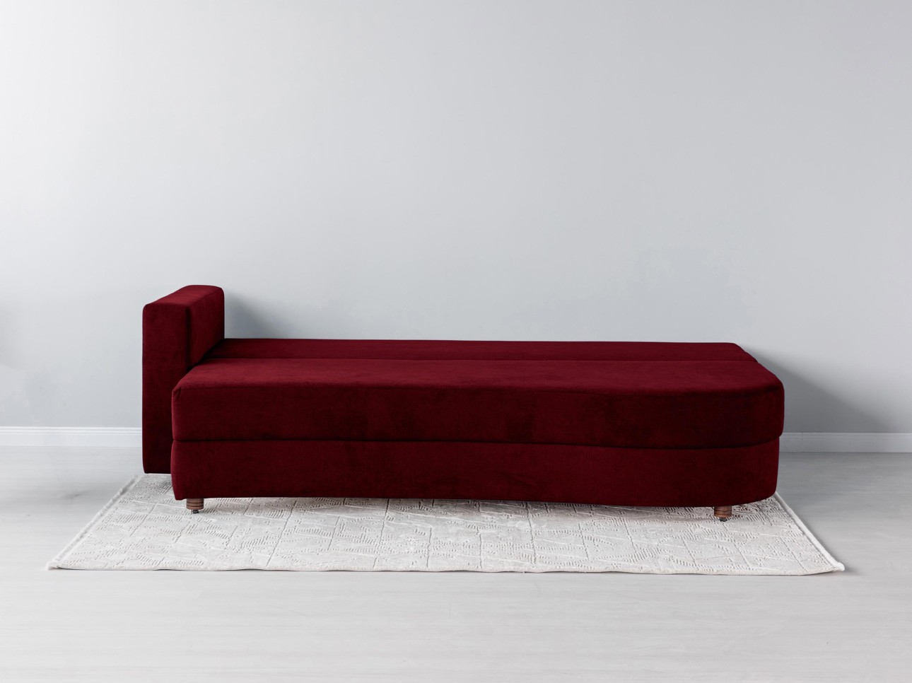 Canapea extensibilă GRACE (cotieră stânga), cu ladă de depozitare, 2300x1000x770 mm, spațiu de dormit 2100x1500 mm.