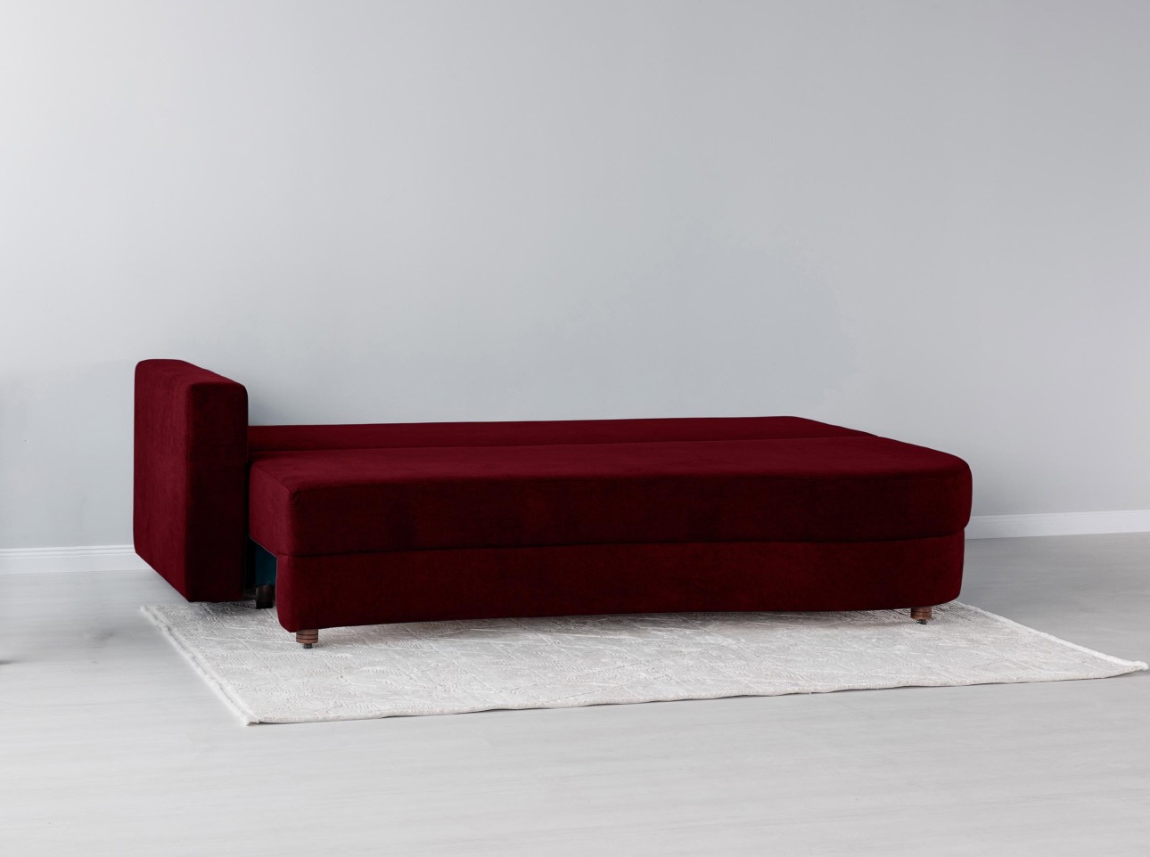 Canapea extensibilă GRACE (cotieră stânga), cu ladă de depozitare, 2300x1000x770 mm, spațiu de dormit 2100x1500 mm.