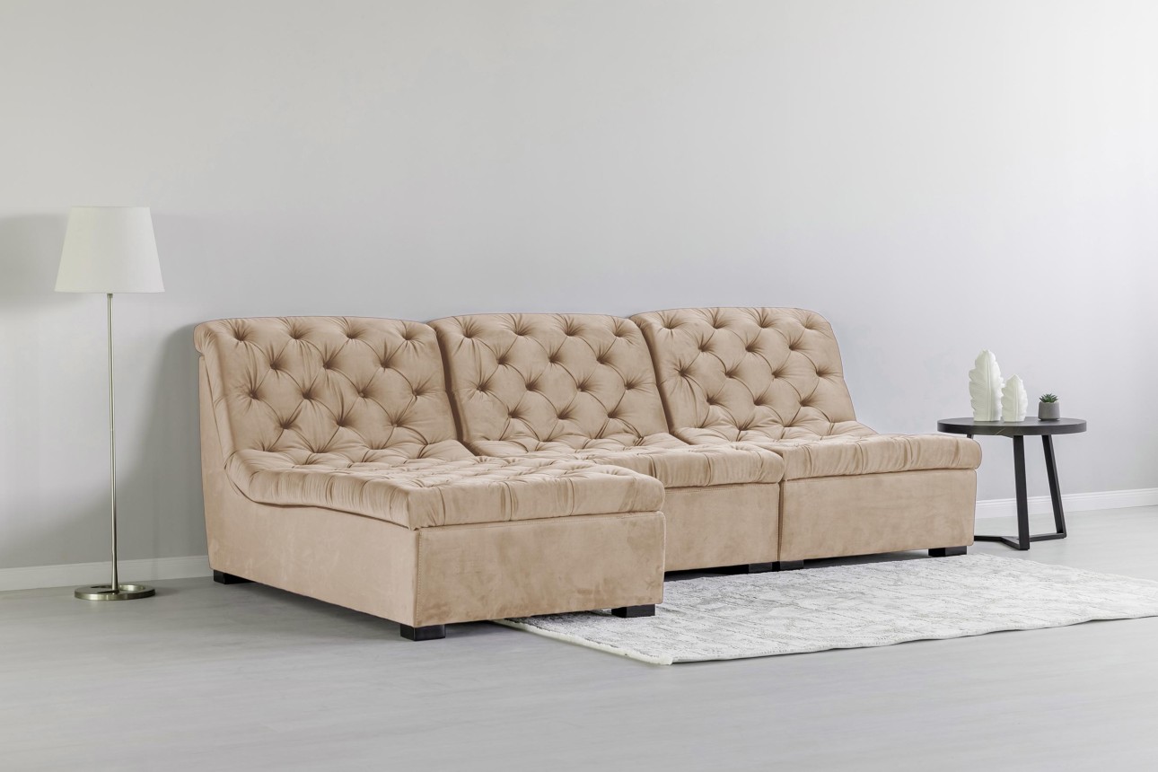 Colțar modular VERSAILLES (ansamblul 3), 2730x1870x850 mm.
