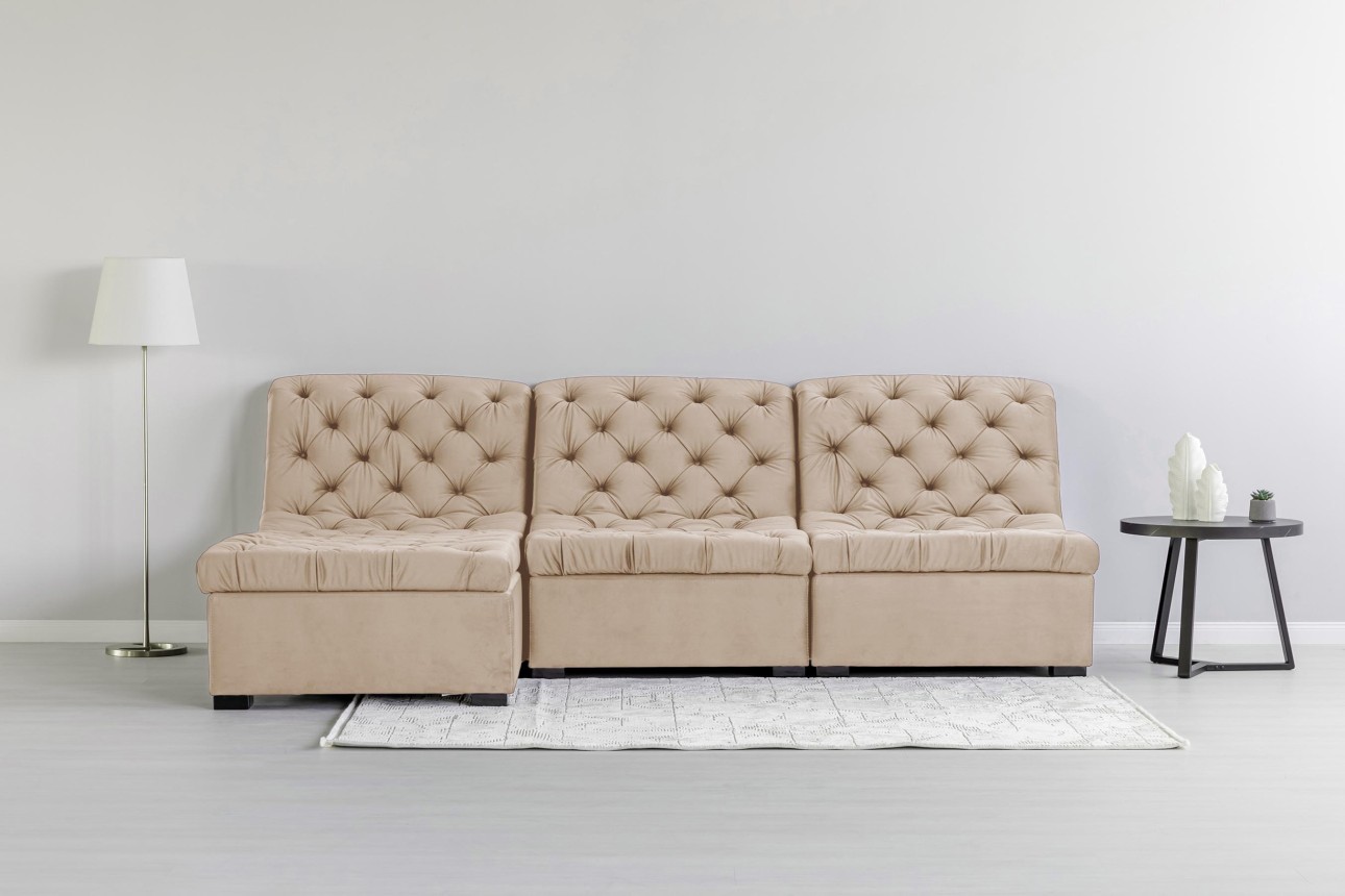 Colțar modular VERSAILLES (ansamblul 3), 2730x1870x850 mm.