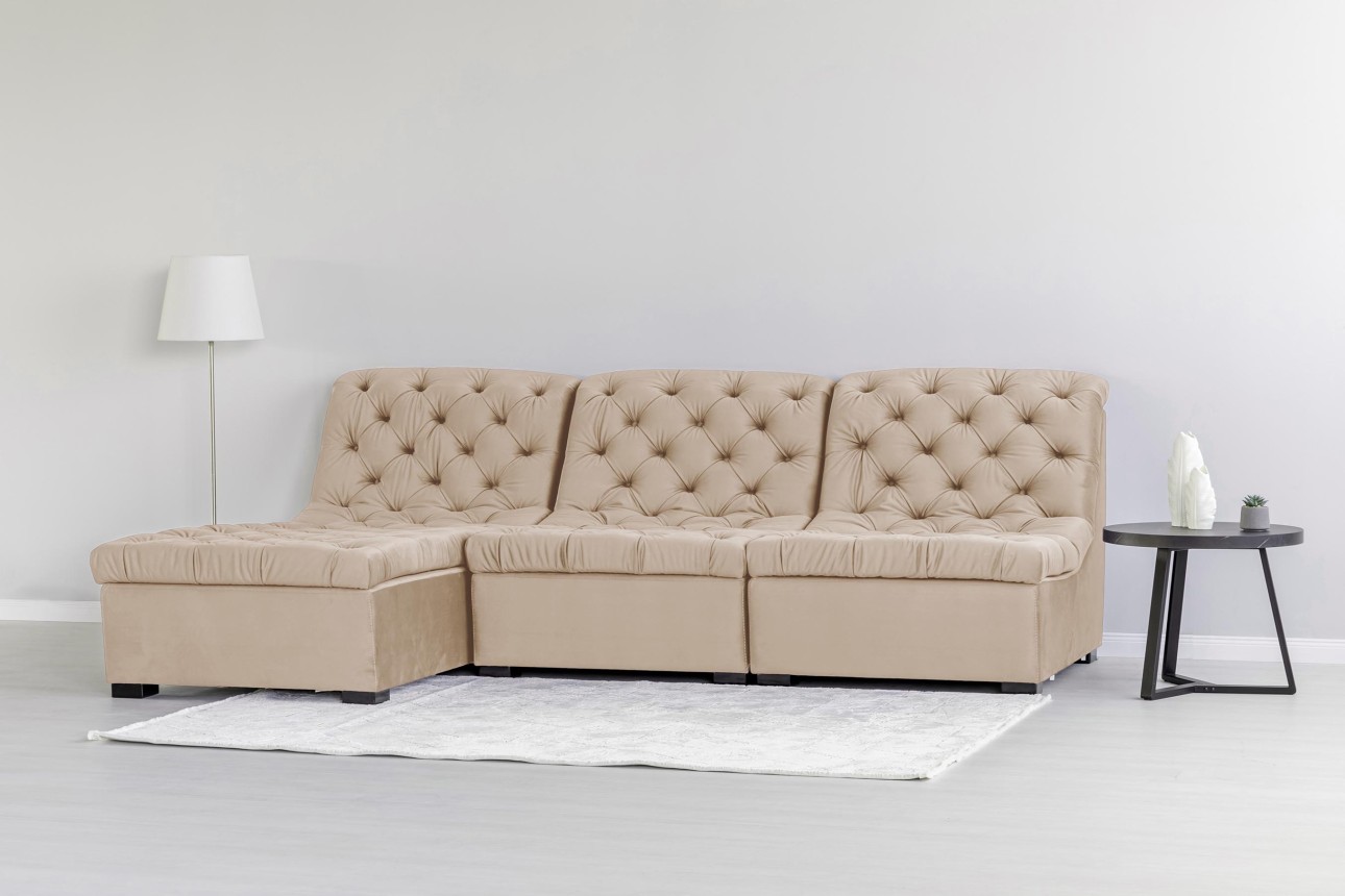 Colțar modular VERSAILLES (ansamblul 3), 2730x1870x850 mm.
