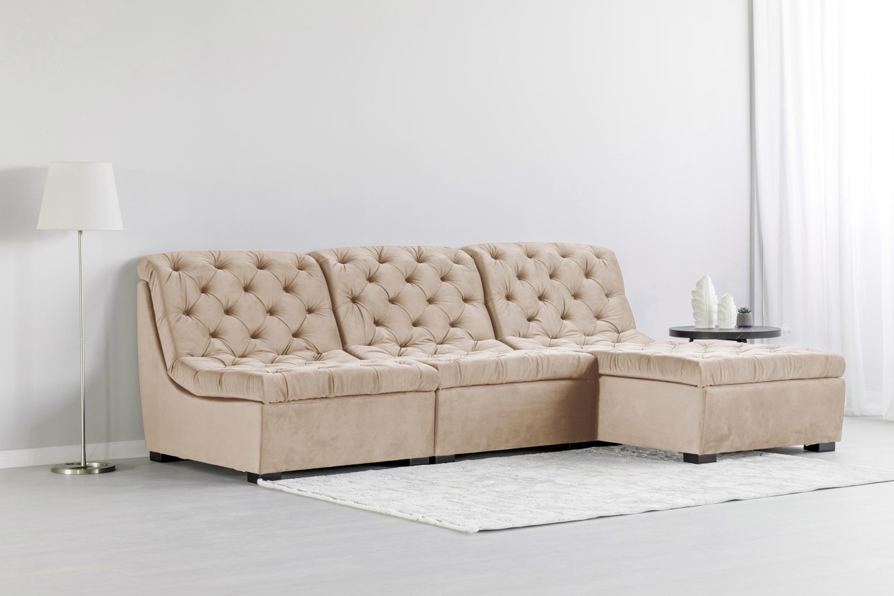 Colțar modular VERSAILLES (ansamblul 3), 2730x1870x850 mm.
