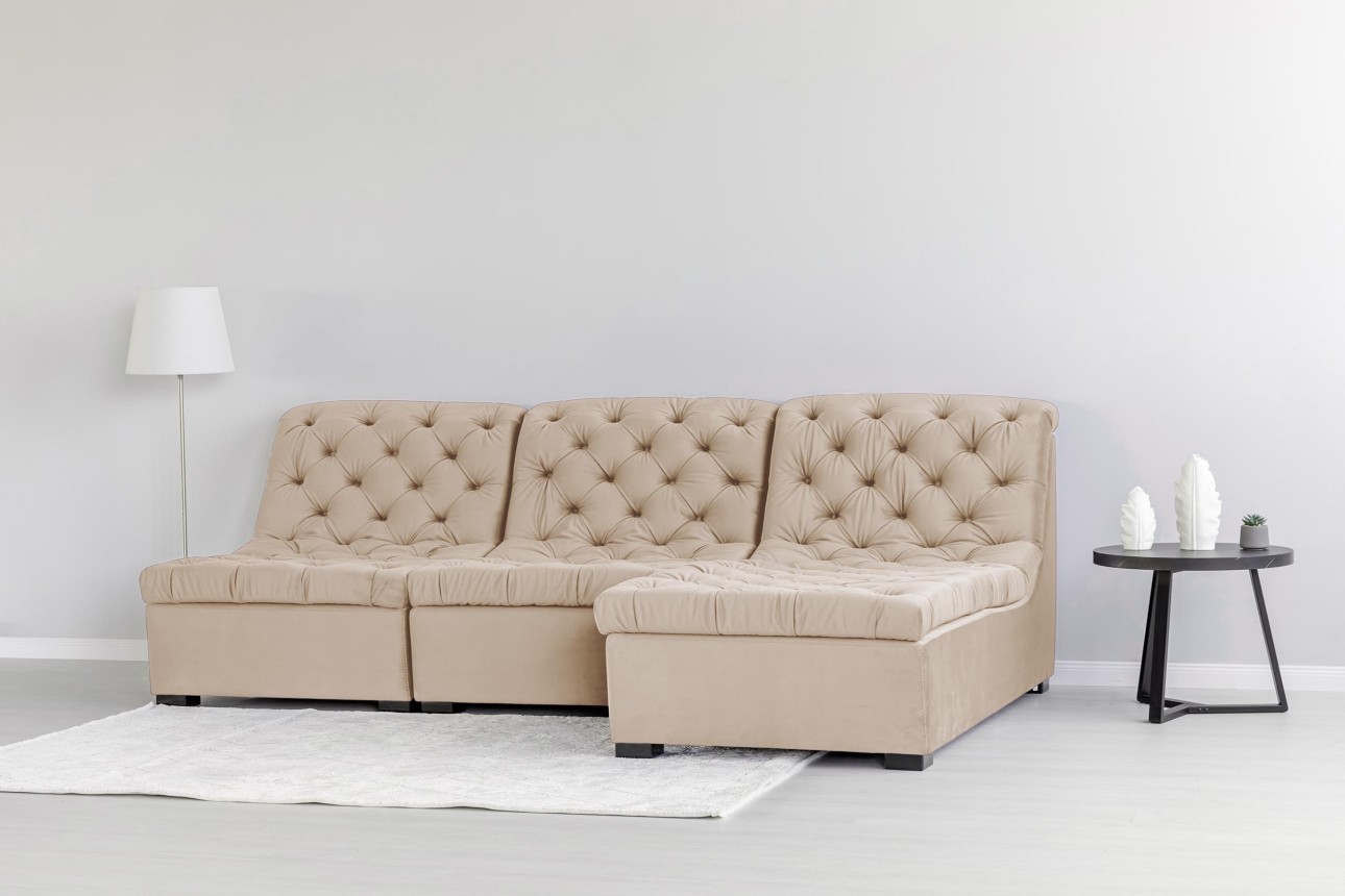 Colțar modular VERSAILLES (ansamblul 3), 2730x1870x850 mm.