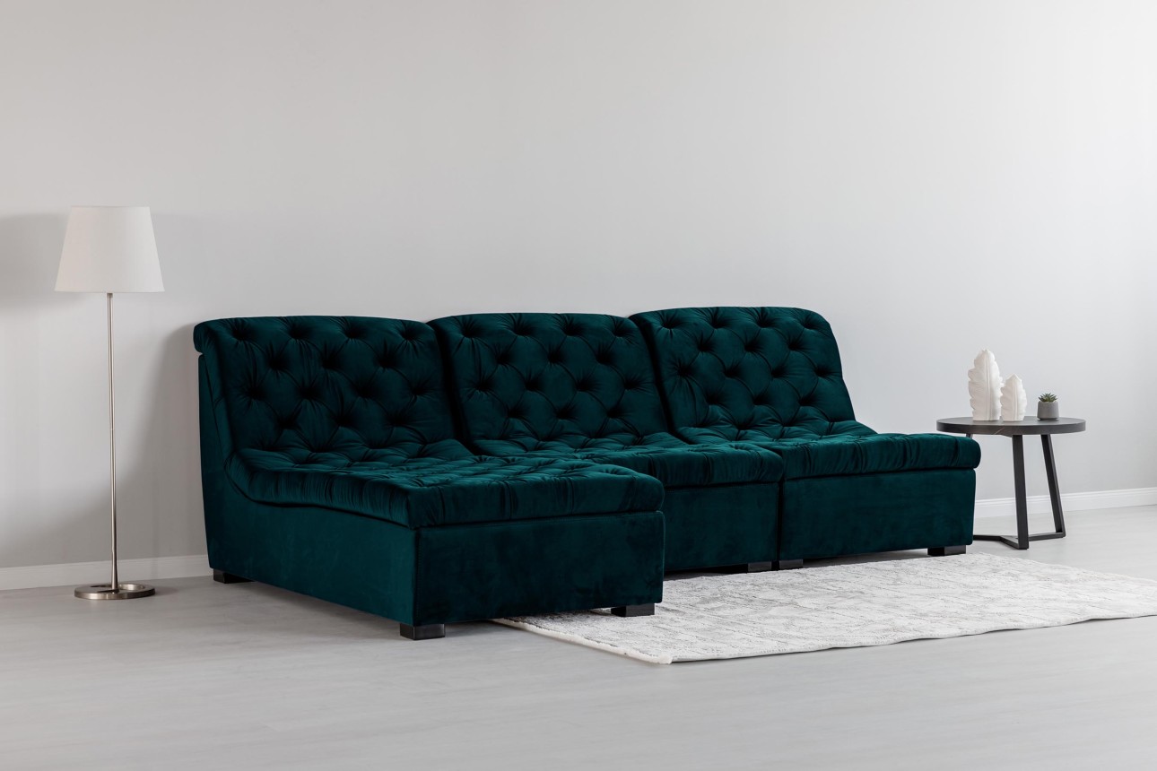 Colțar modular VERSAILLES (ansamblul 3), 2730x1870x850 mm.