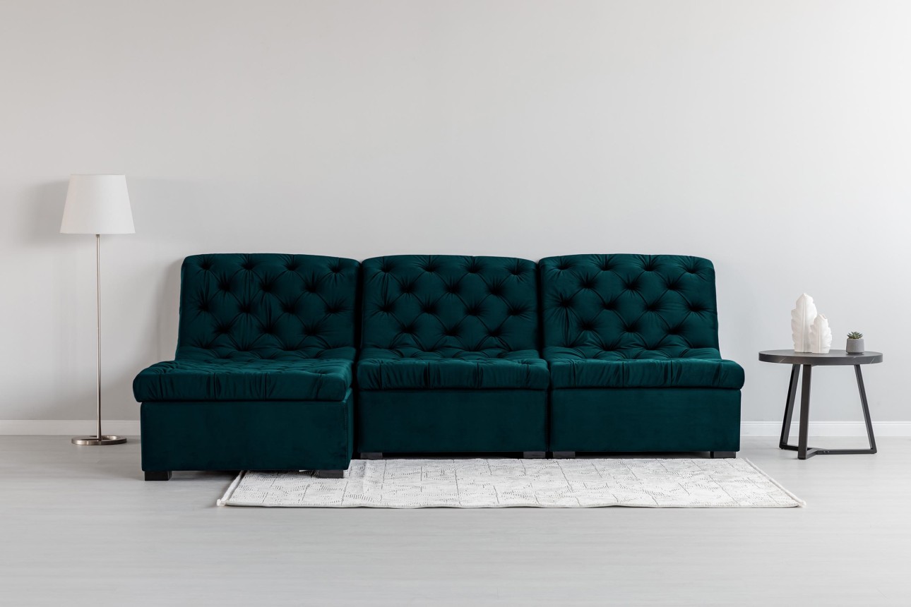 Colțar modular VERSAILLES (ansamblul 3), 2730x1870x850 mm.