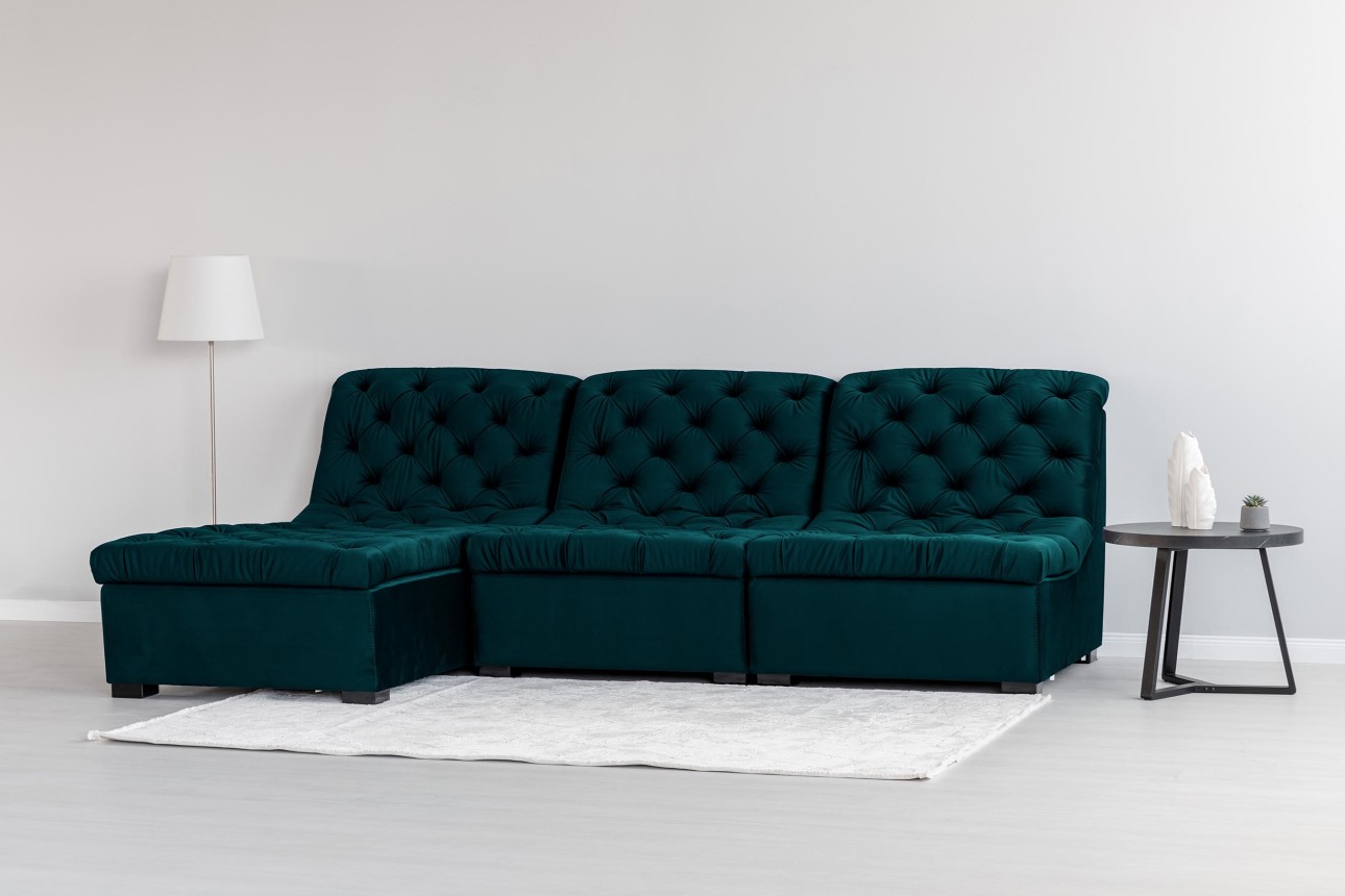 Colțar modular VERSAILLES (ansamblul 3), 2730x1870x850 mm.