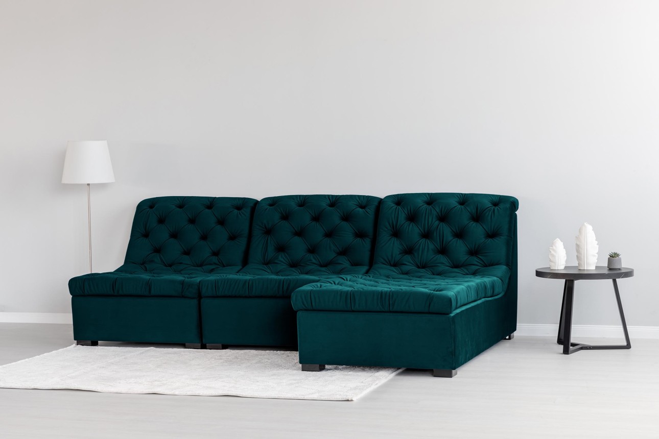 Colțar modular VERSAILLES (ansamblul 3), 2730x1870x850 mm.