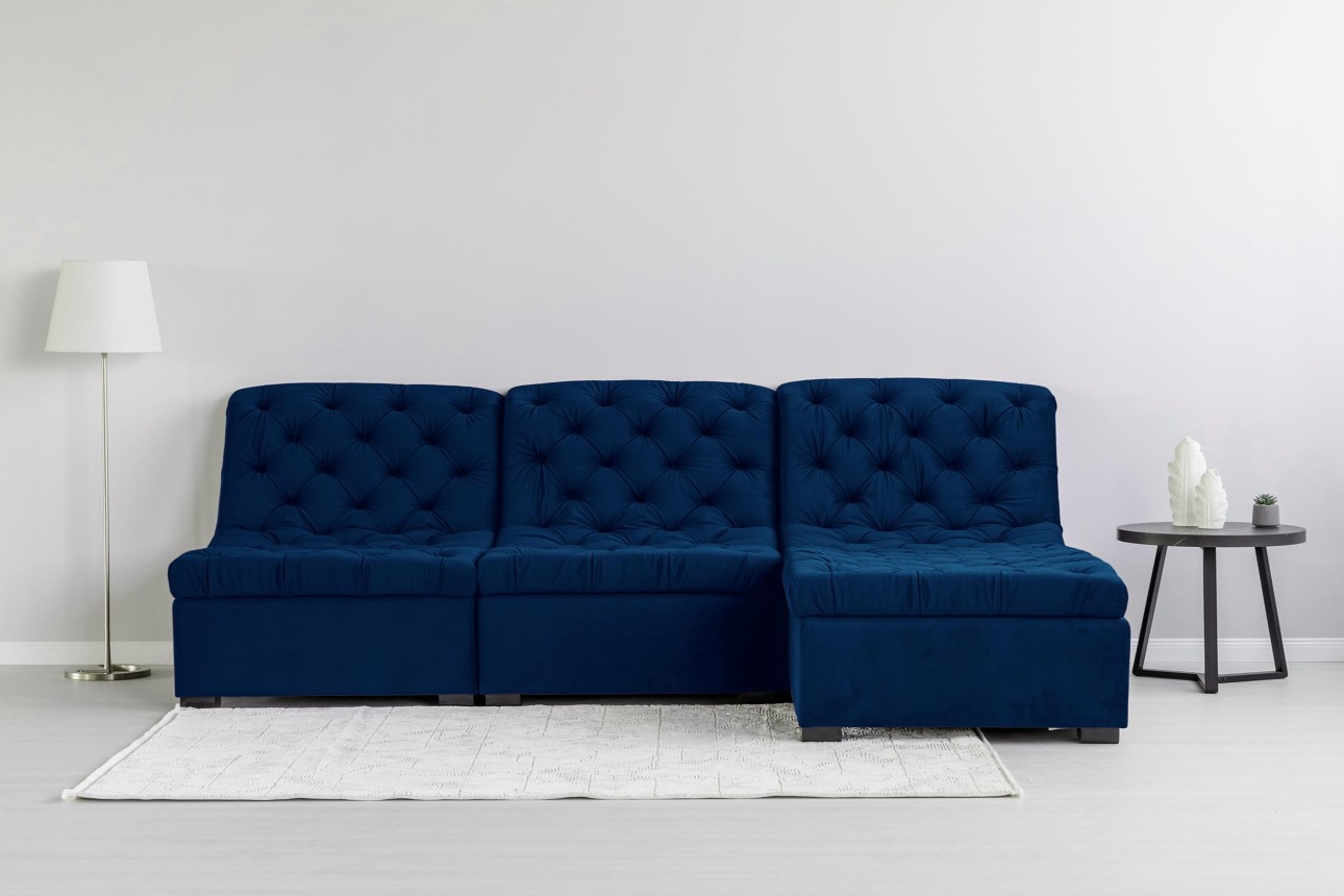 Colțar modular VERSAILLES (ansamblul 3), 2730x1870x850 mm.
